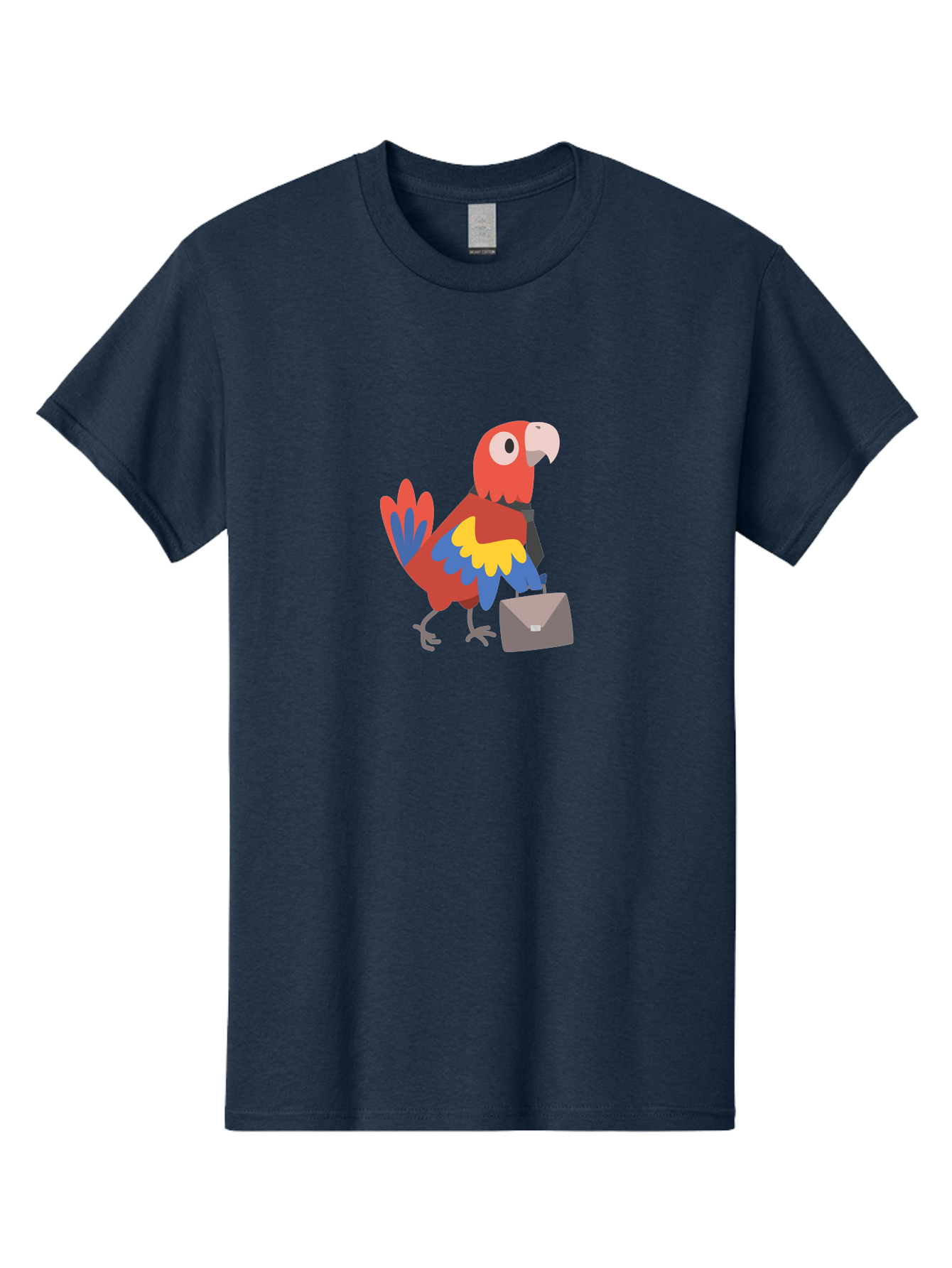 Macaw-Mail Men'S Graphic Tee, 100% Cotton, Comfortable Casual Summer Wear, Machine Washable, Colorful Parrot, Vibrant Plumage, Cartoon-Style, Mail Delivery, Parrot With Envelope, Tropical Bird, Illustration, Letter Delivery Aab839 15