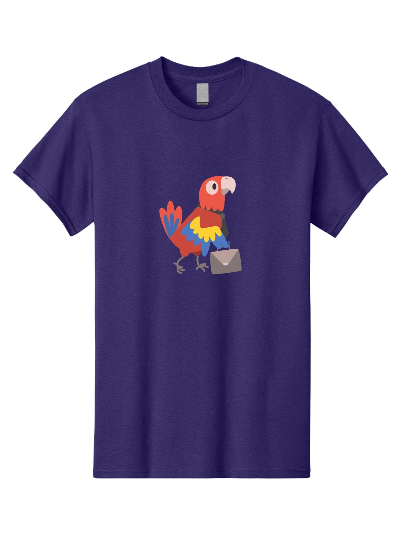 Macaw-Mail Men'S Graphic Tee, 100% Cotton, Comfortable Casual Summer Wear, Machine Washable, Colorful Parrot, Vibrant Plumage, Cartoon-Style, Mail Delivery, Parrot With Envelope, Tropical Bird, Illustration, Letter Delivery Aab839 15