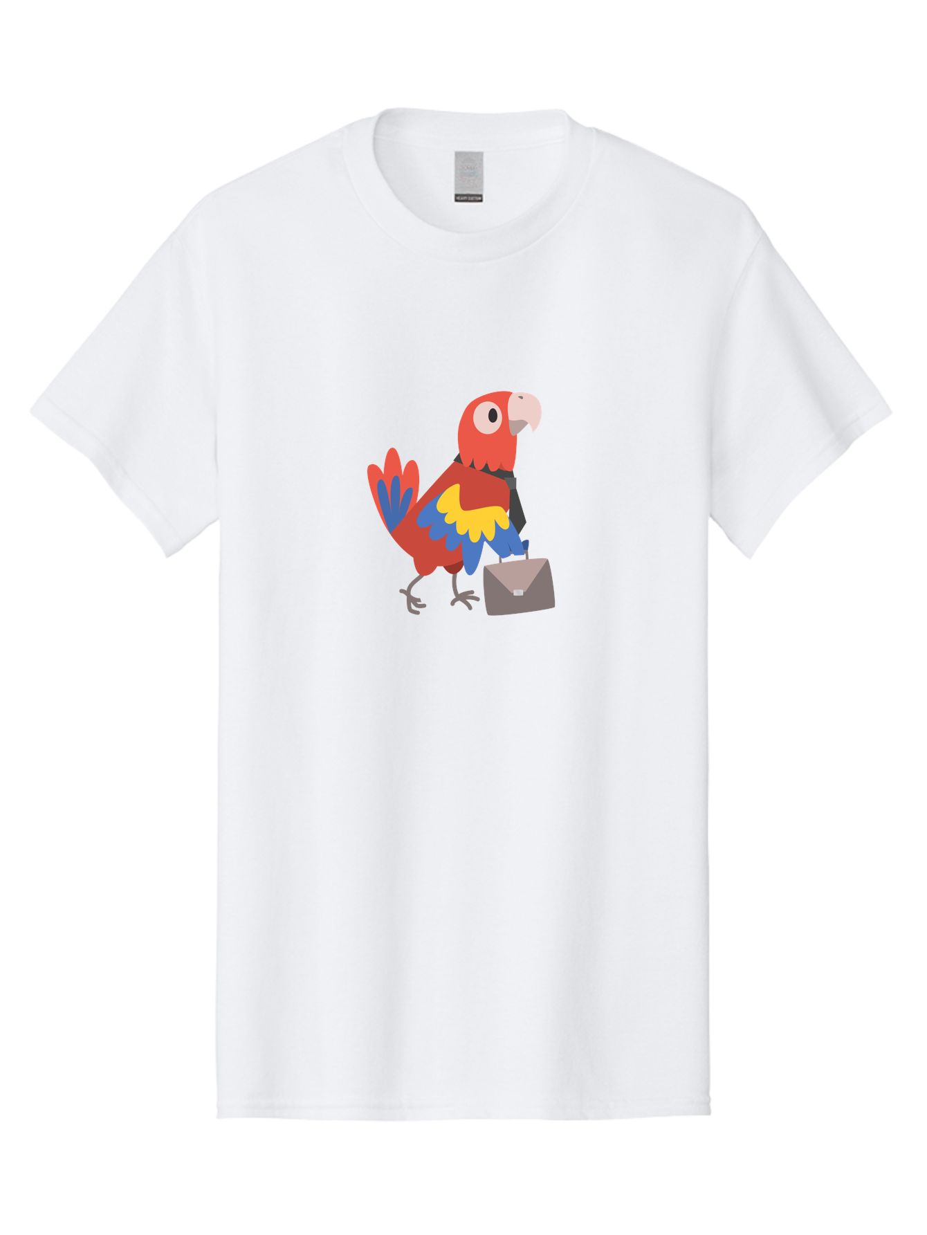 Macaw-Mail Men'S Graphic Tee, 100% Cotton, Comfortable Casual Summer Wear, Machine Washable, Colorful Parrot, Vibrant Plumage, Cartoon-Style, Mail Delivery, Parrot With Envelope, Tropical Bird, Illustration, Letter Delivery Aab839 19