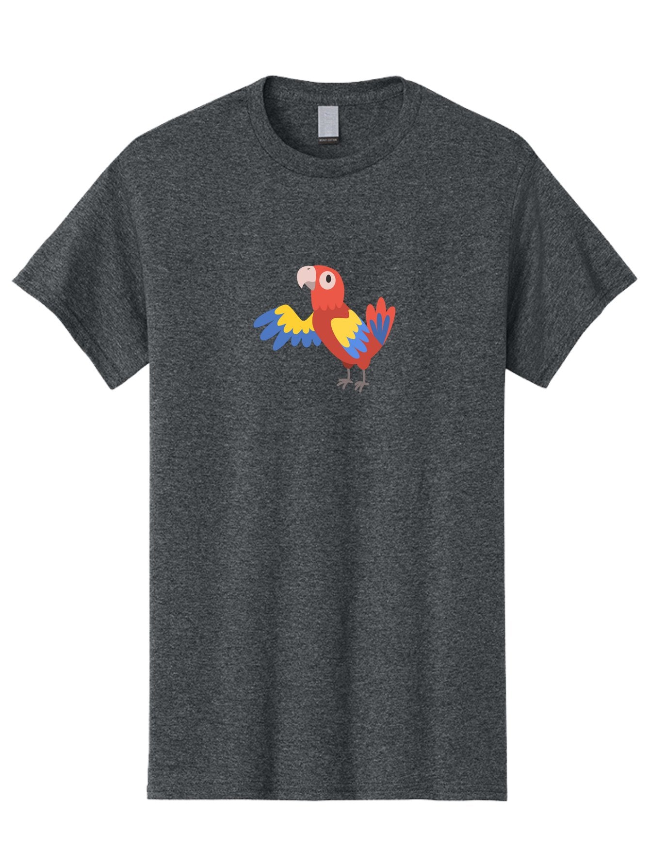Macaw Men'S Graphic Tee, 100% Cotton, Comfortable Casual Summer Wear, Machine Washable, Colorful Parrot, Vibrant Red And Blue And Yellow Feathers, Cartoon Bird, Tropical Animal, Exotic Pet, Playful Creature Aab840 13