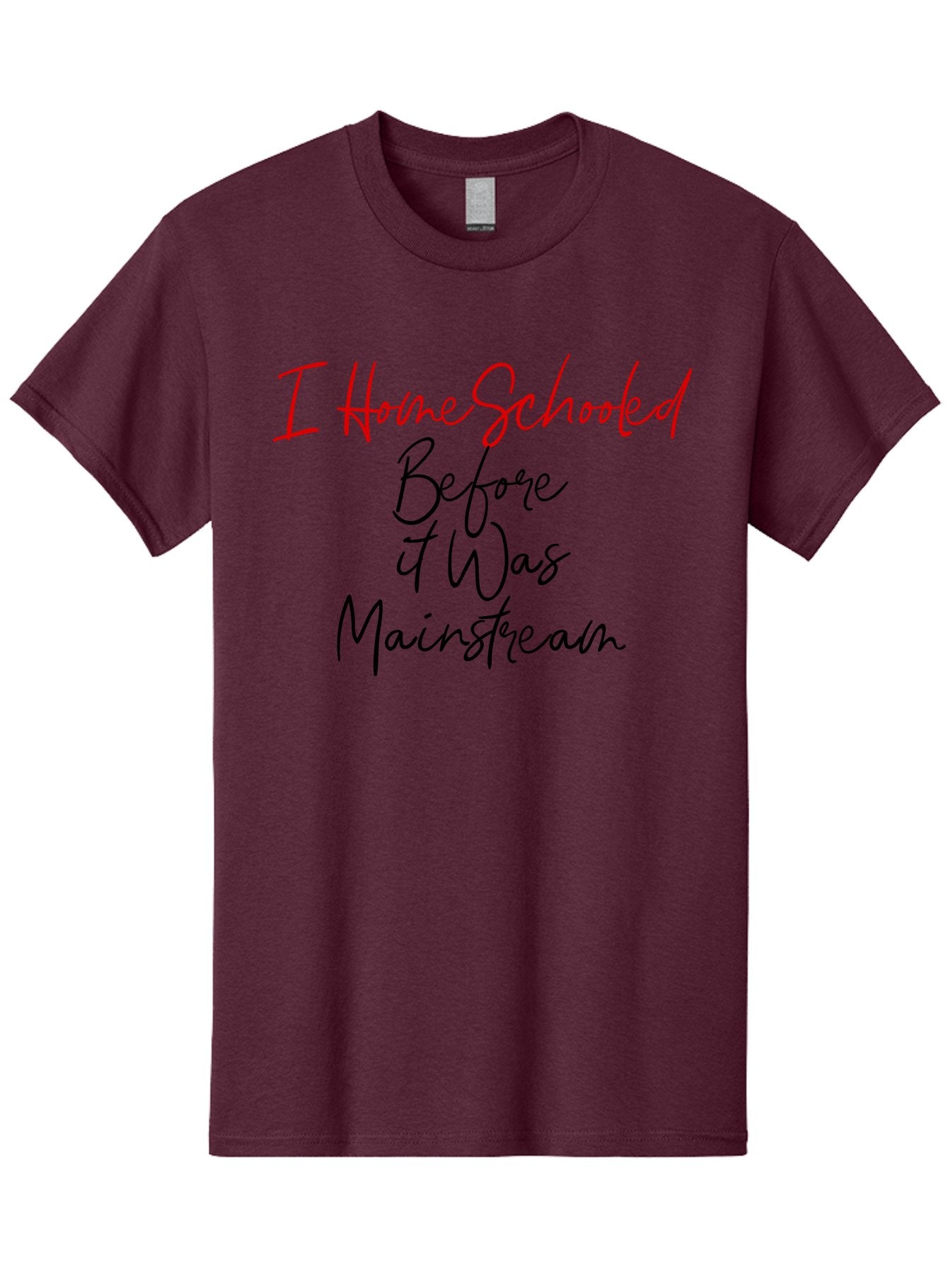 I-Homeschooled-Before-It-Was-Mainstream Men'S Graphic Tee, 100% Cotton, Comfortable Casual Summer Wear, Machine Washable, Homeschooling, Alternative Education, Non-Traditional Learning, Homeschooling Benefits, Educational Freedom, Aab905