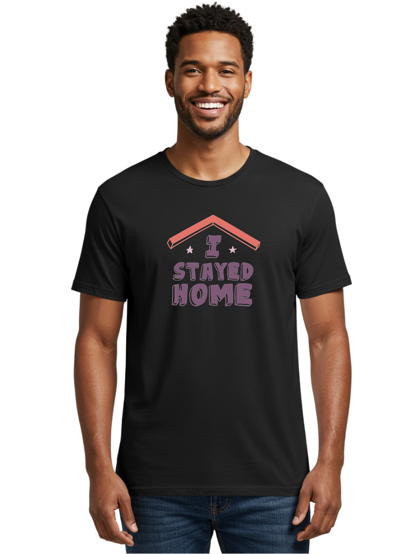stay home, social distancing, COVID-19 awareness, home sweet home, quarantine life, lockdown, purple and pink typography, illustration