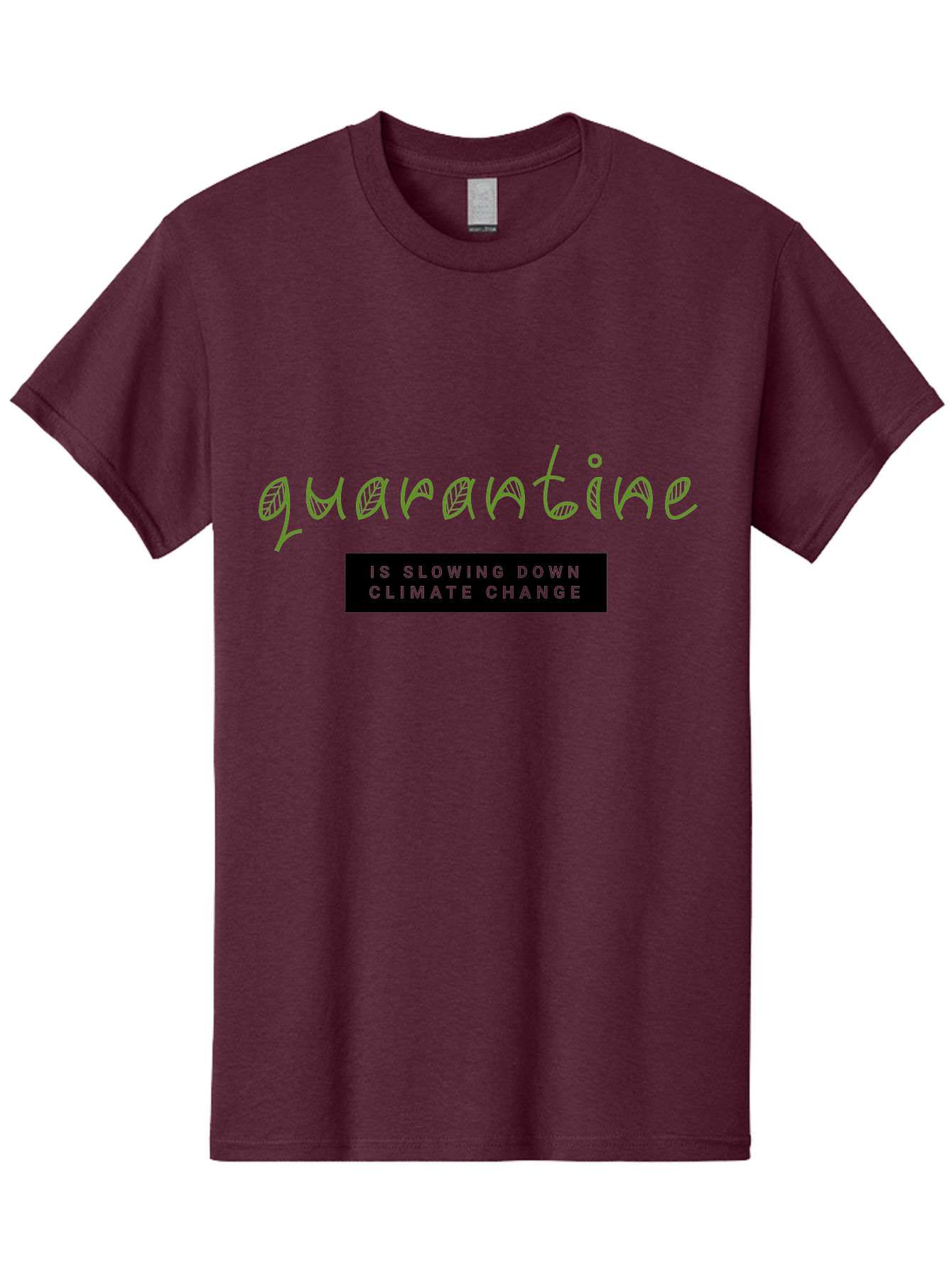 Quarantine Men'S Graphic Tee, 100% Cotton, Comfortable Casual Summer Wear, Machine Washable, Quarantine, Climate Change, Slowing Down, Environmental Impact, Global Lockdown, Sustainability, Eco-Friendly, Green Initiative, Pandemic Effect Aab917 13