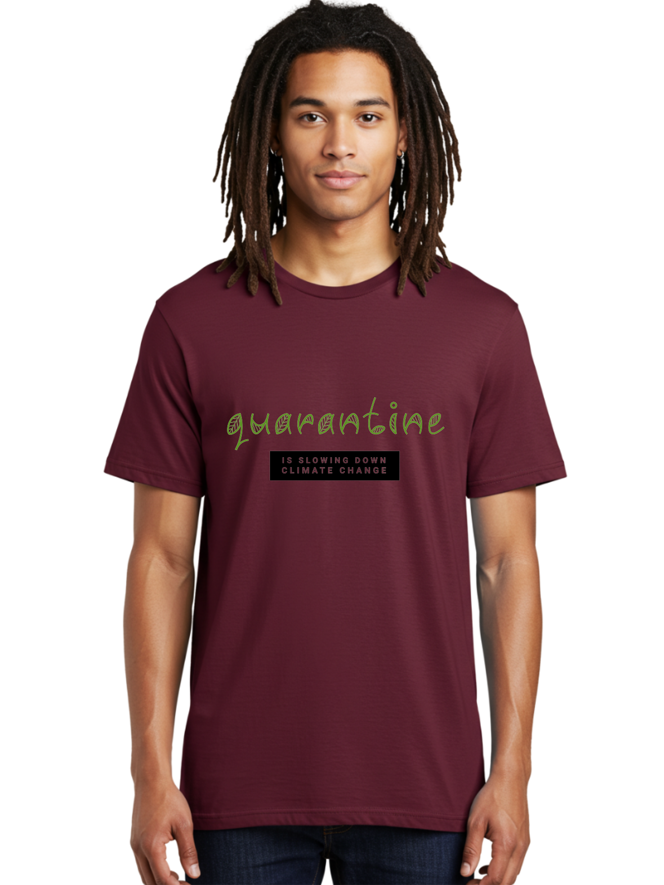 Quarantine Men'S Graphic Tee, 100% Cotton, Comfortable Casual Summer Wear, Machine Washable, Quarantine, Climate Change, Slowing Down, Environmental Impact, Global Lockdown, Sustainability, Eco-Friendly, Green Initiative, Pandemic Effect Aab917 14