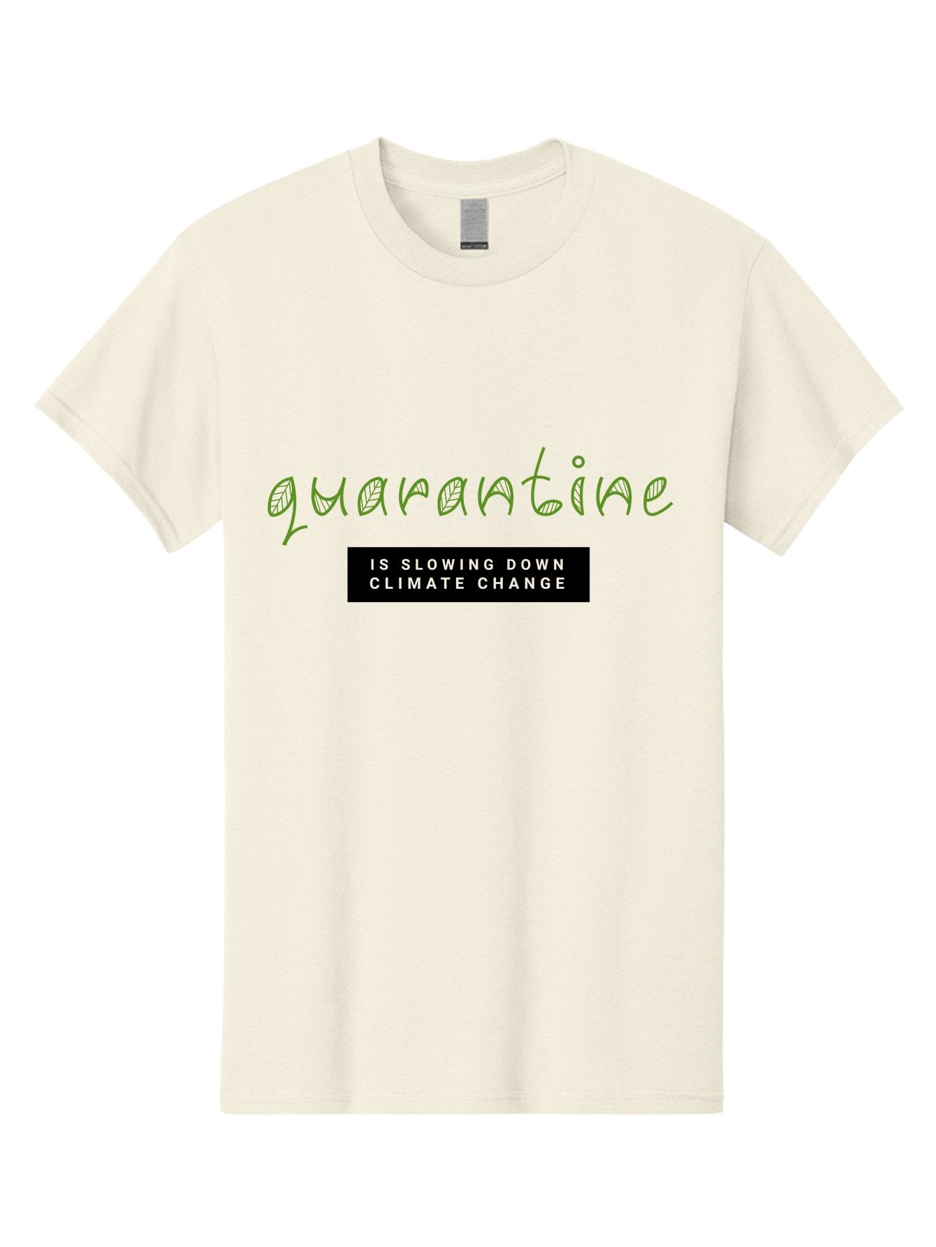 Quarantine Men'S Graphic Tee, 100% Cotton, Comfortable Casual Summer Wear, Machine Washable, Quarantine, Climate Change, Slowing Down, Environmental Impact, Global Lockdown, Sustainability, Eco-Friendly, Green Initiative, Pandemic Effect Aab917 15