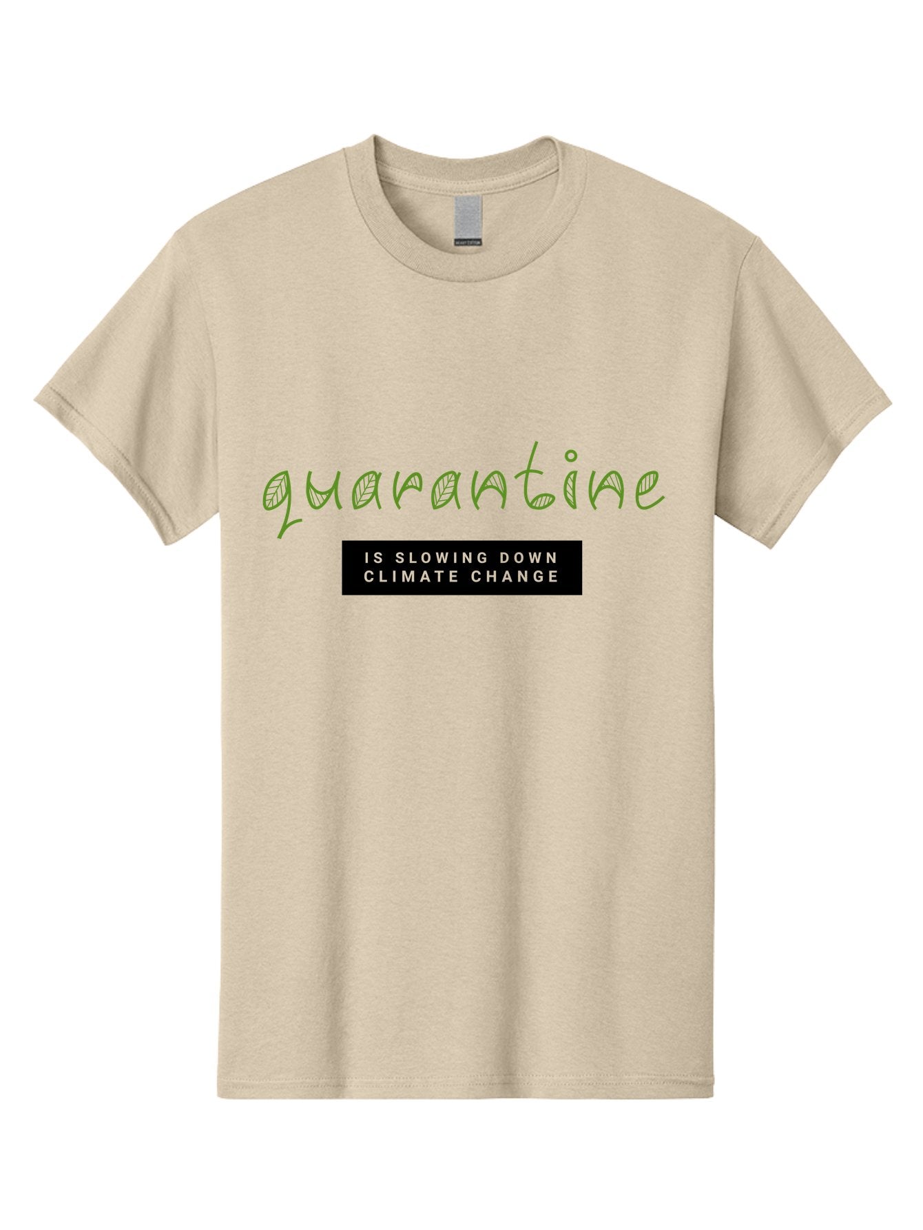Quarantine Men'S Graphic Tee, 100% Cotton, Comfortable Casual Summer Wear, Machine Washable, Quarantine, Climate Change, Slowing Down, Environmental Impact, Global Lockdown, Sustainability, Eco-Friendly, Green Initiative, Pandemic Effect Aab917 10