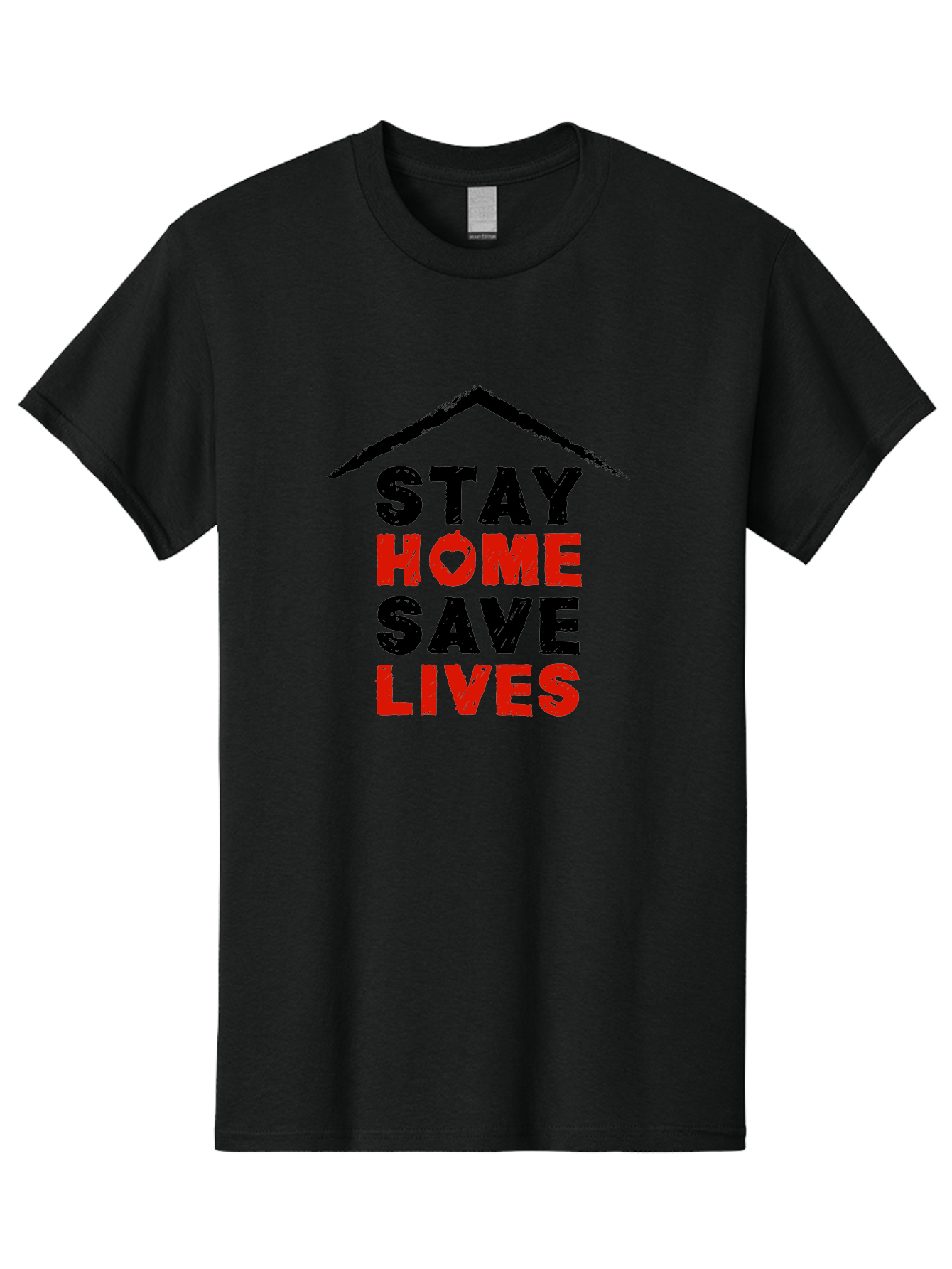 Stay-Home-Save-Lives Men'S Graphic Tee, 100% Cotton, Comfortable Casual Summer Wear, Machine Washable, Stay Home Save Lives, Coronavirus Awareness, Pandemic Safety, Public Health Message, Social Distancing, Covid-19 Prevention, Quarantine, Aab922 17
