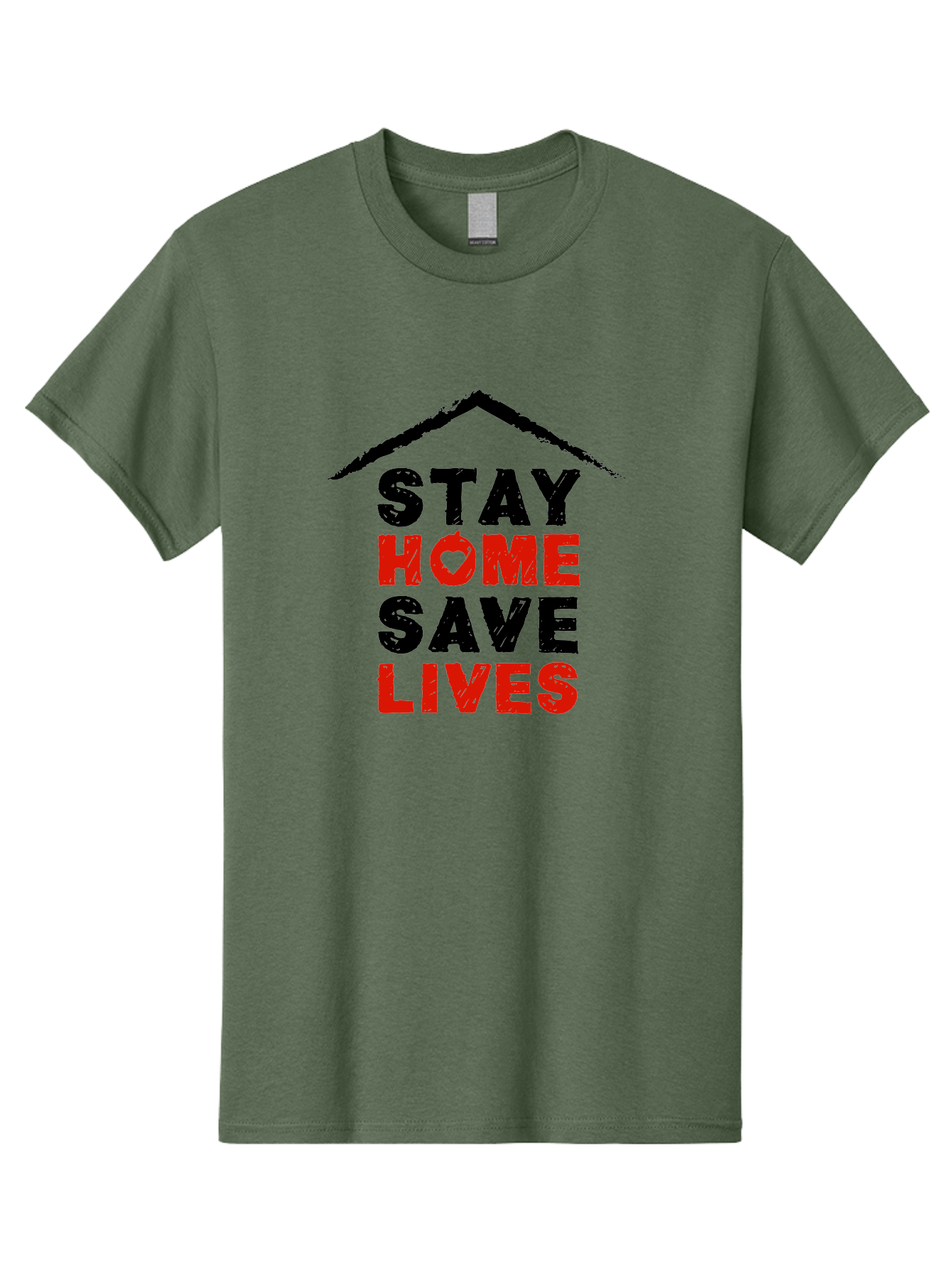 Stay-Home-Save-Lives Men'S Graphic Tee, 100% Cotton, Comfortable Casual Summer Wear, Machine Washable, Stay Home Save Lives, Coronavirus Awareness, Pandemic Safety, Public Health Message, Social Distancing, Covid-19 Prevention, Quarantine, Aab922 27