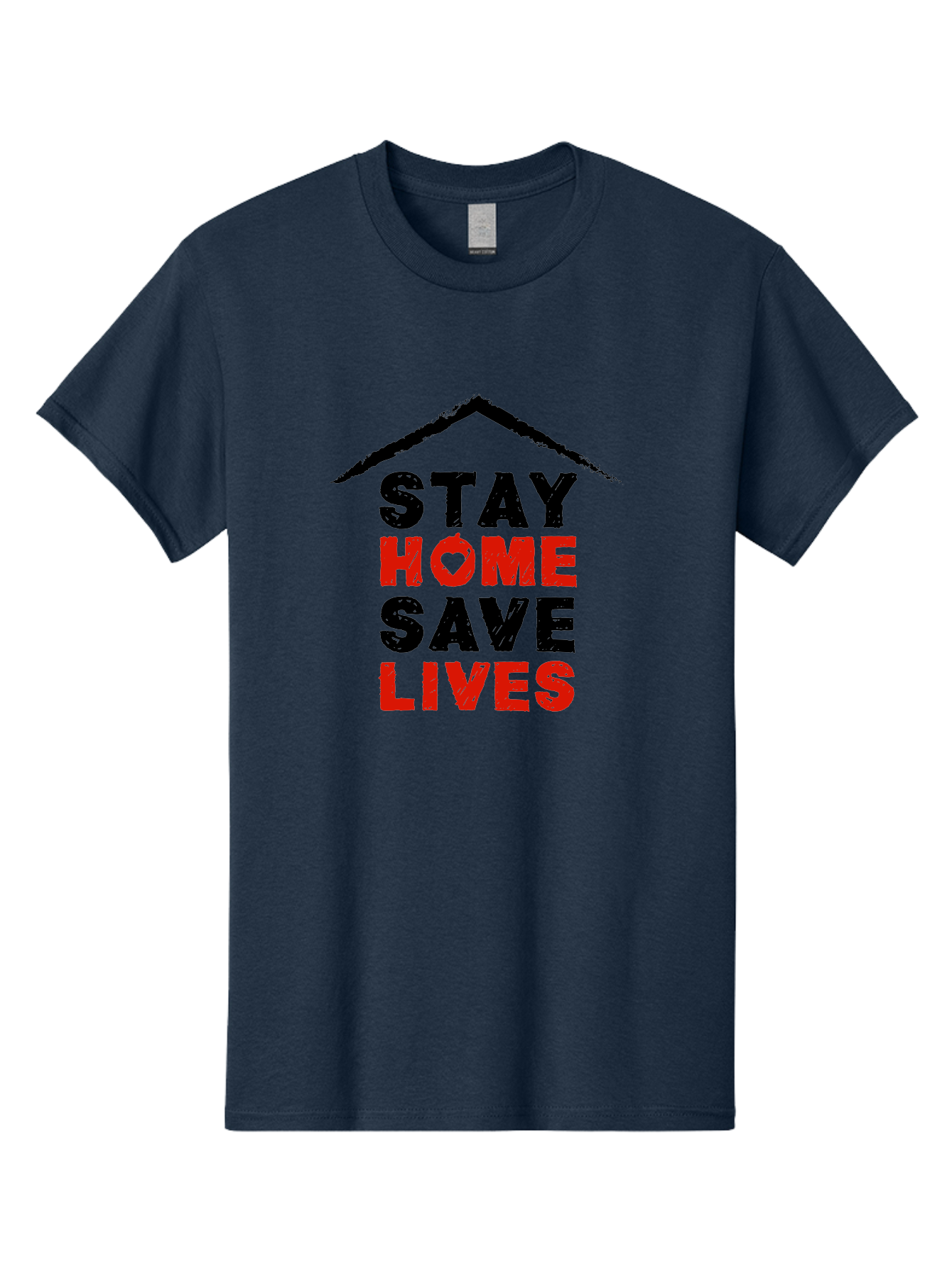 Stay-Home-Save-Lives Men'S Graphic Tee, 100% Cotton, Comfortable Casual Summer Wear, Machine Washable, Stay Home Save Lives, Coronavirus Awareness, Pandemic Safety, Public Health Message, Social Distancing, Covid-19 Prevention, Quarantine, Aab922 11
