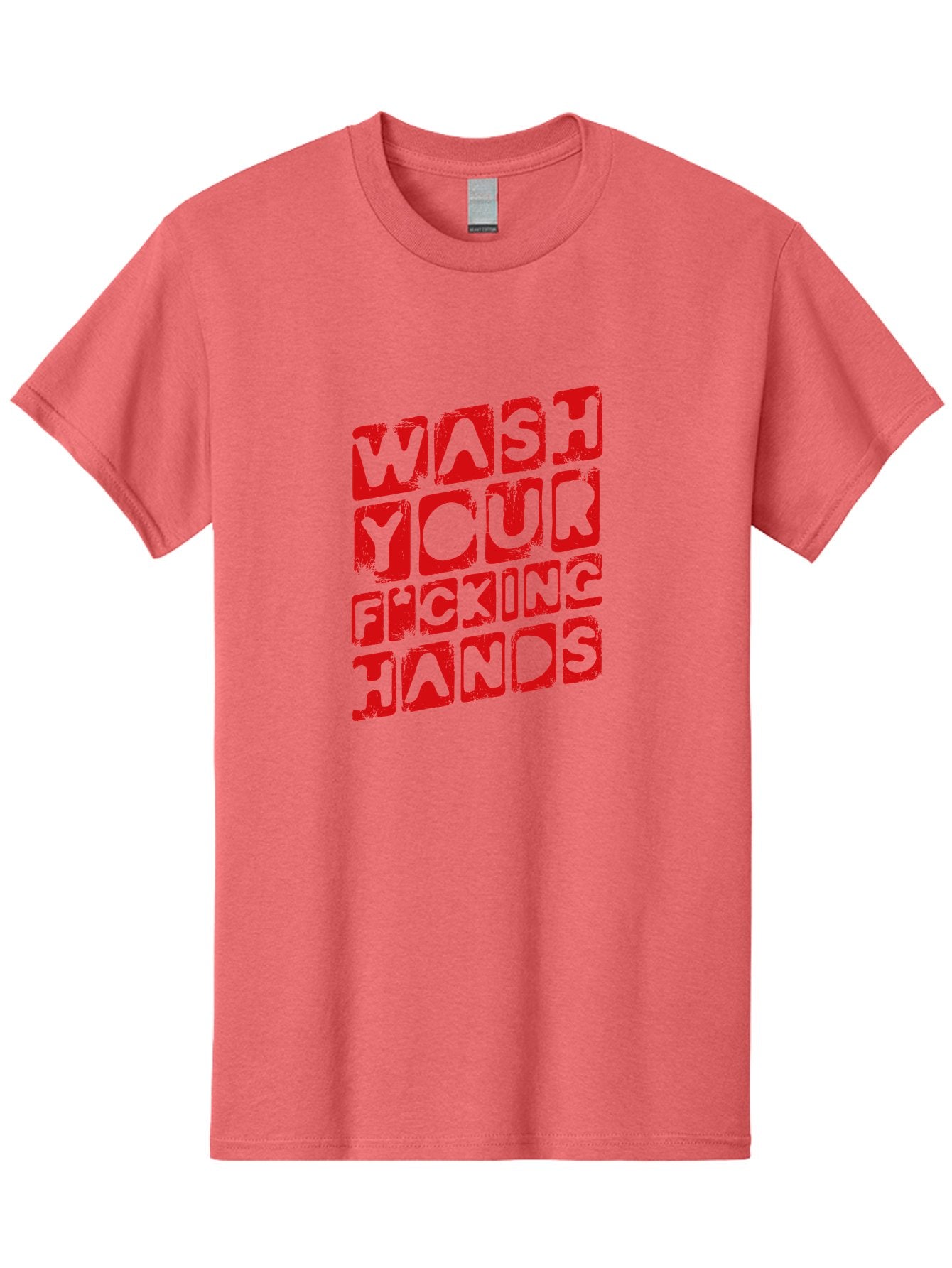 Wash-Your-F-King-Hands Men'S Graphic Tee, 100% Cotton, Comfortable Casual Summer Wear, Machine Washable, Hand Hygiene, Washing Hands, Health Awareness, Hygiene Reminder, Public Health Message, Cleanliness Is Key, Germs Be Gone, Stay Healthy Aab923 15