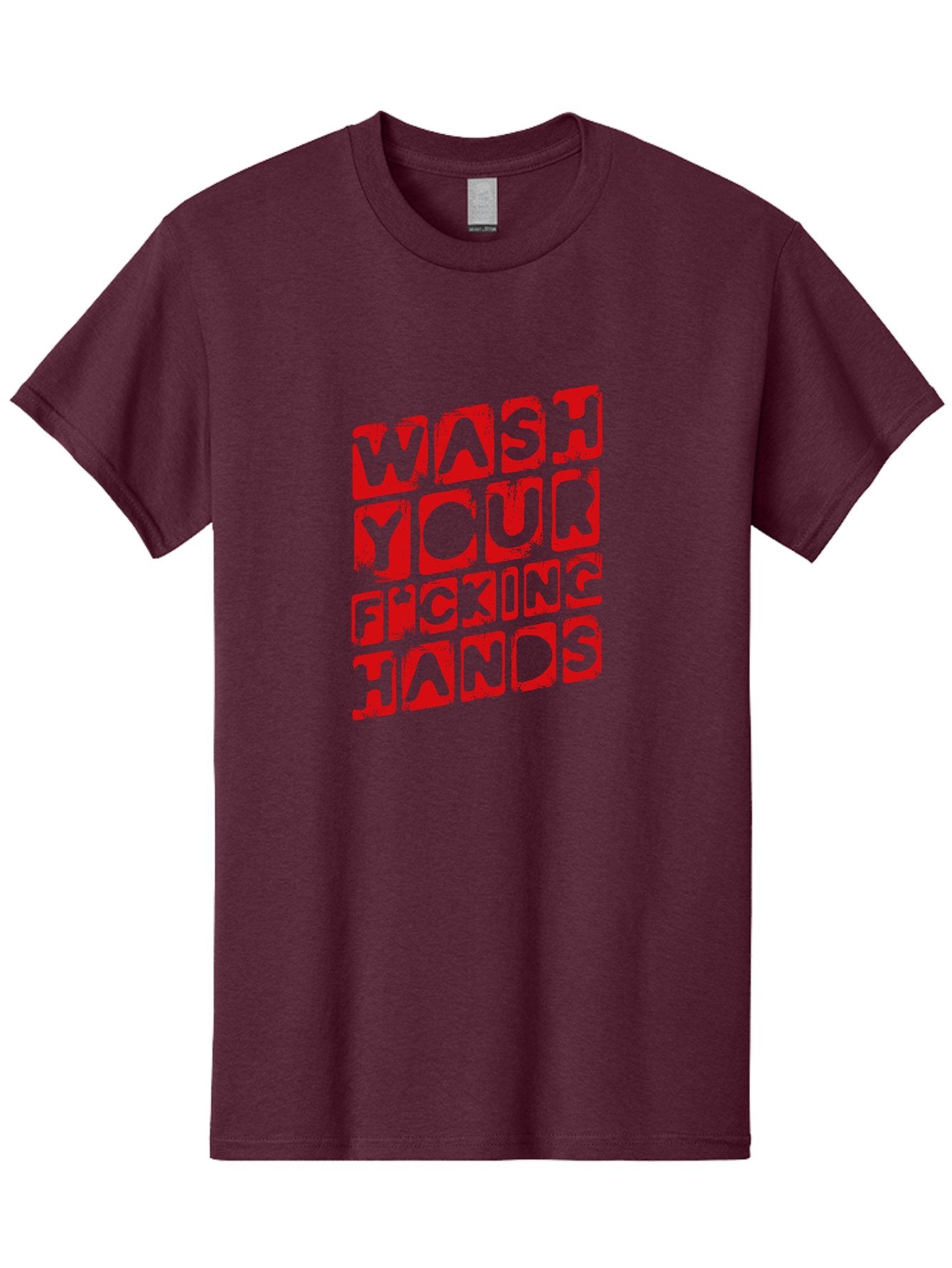 Wash-Your-F-King-Hands Men'S Graphic Tee, 100% Cotton, Comfortable Casual Summer Wear, Machine Washable, Hand Hygiene, Washing Hands, Health Awareness, Hygiene Reminder, Public Health Message, Cleanliness Is Key, Germs Be Gone, Stay Healthy Aab923 12