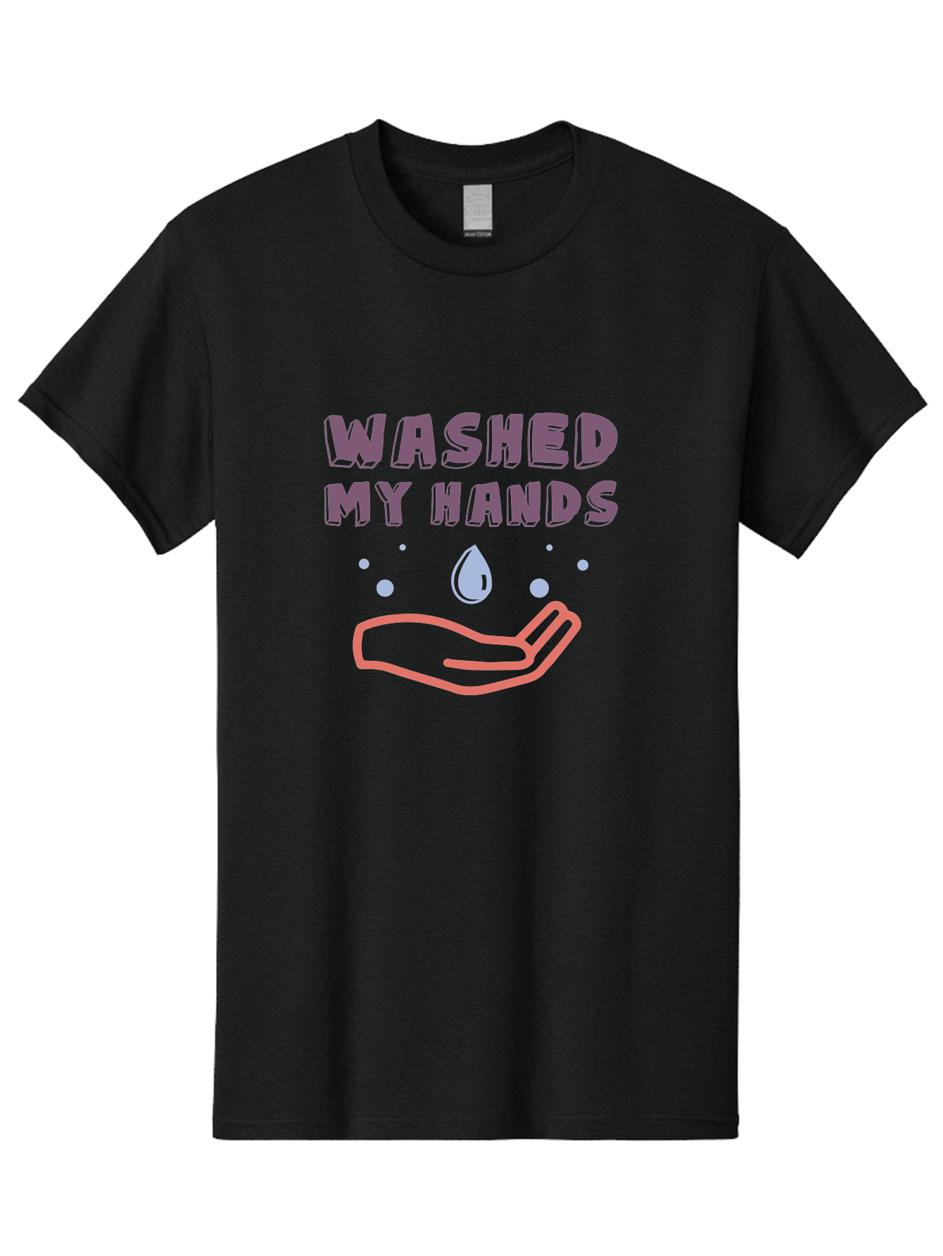 Washed-My-Hands Men'S Graphic Tee, 100% Cotton, Comfortable Casual Summer Wear, Machine Washable, Hand Hygiene, Cleanliness, Wash Hands, Hand Washing, Soap And Water, Clean Hands, Health And Wellness, Hygiene Practices Aab924 5