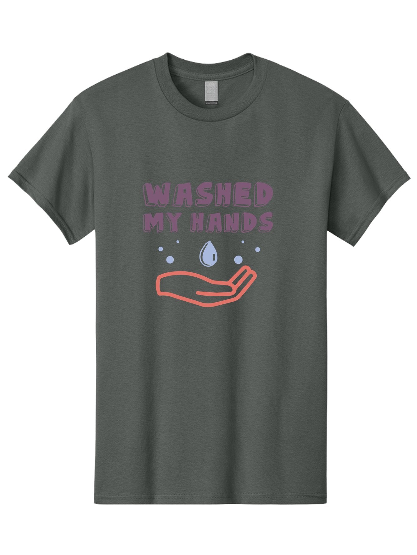 Washed-My-Hands Men'S Graphic Tee, 100% Cotton, Comfortable Casual Summer Wear, Machine Washable, Hand Hygiene, Cleanliness, Wash Hands, Hand Washing, Soap And Water, Clean Hands, Health And Wellness, Hygiene Practices Aab924 7