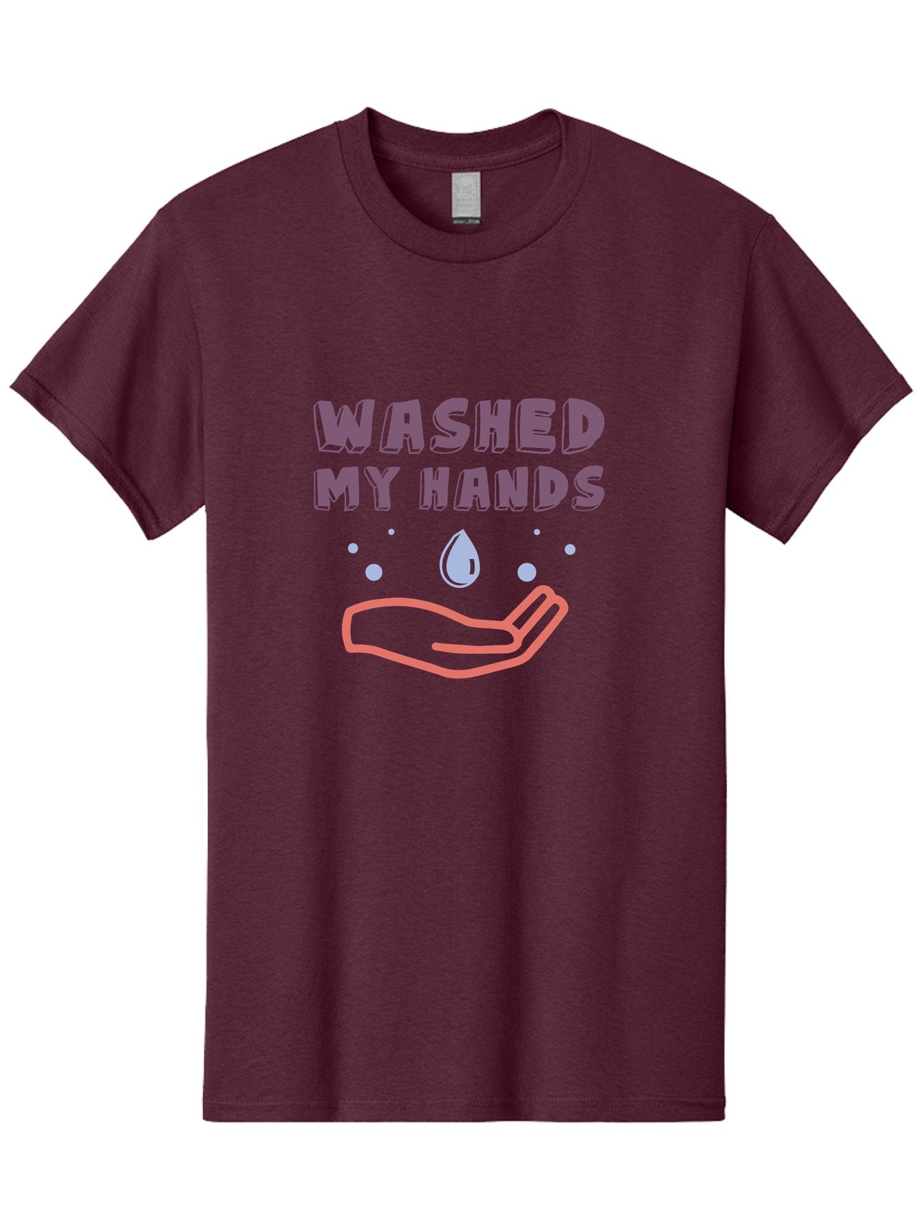 Washed-My-Hands Men'S Graphic Tee, 100% Cotton, Comfortable Casual Summer Wear, Machine Washable, Hand Hygiene, Cleanliness, Wash Hands, Hand Washing, Soap And Water, Clean Hands, Health And Wellness, Hygiene Practices Aab924 8