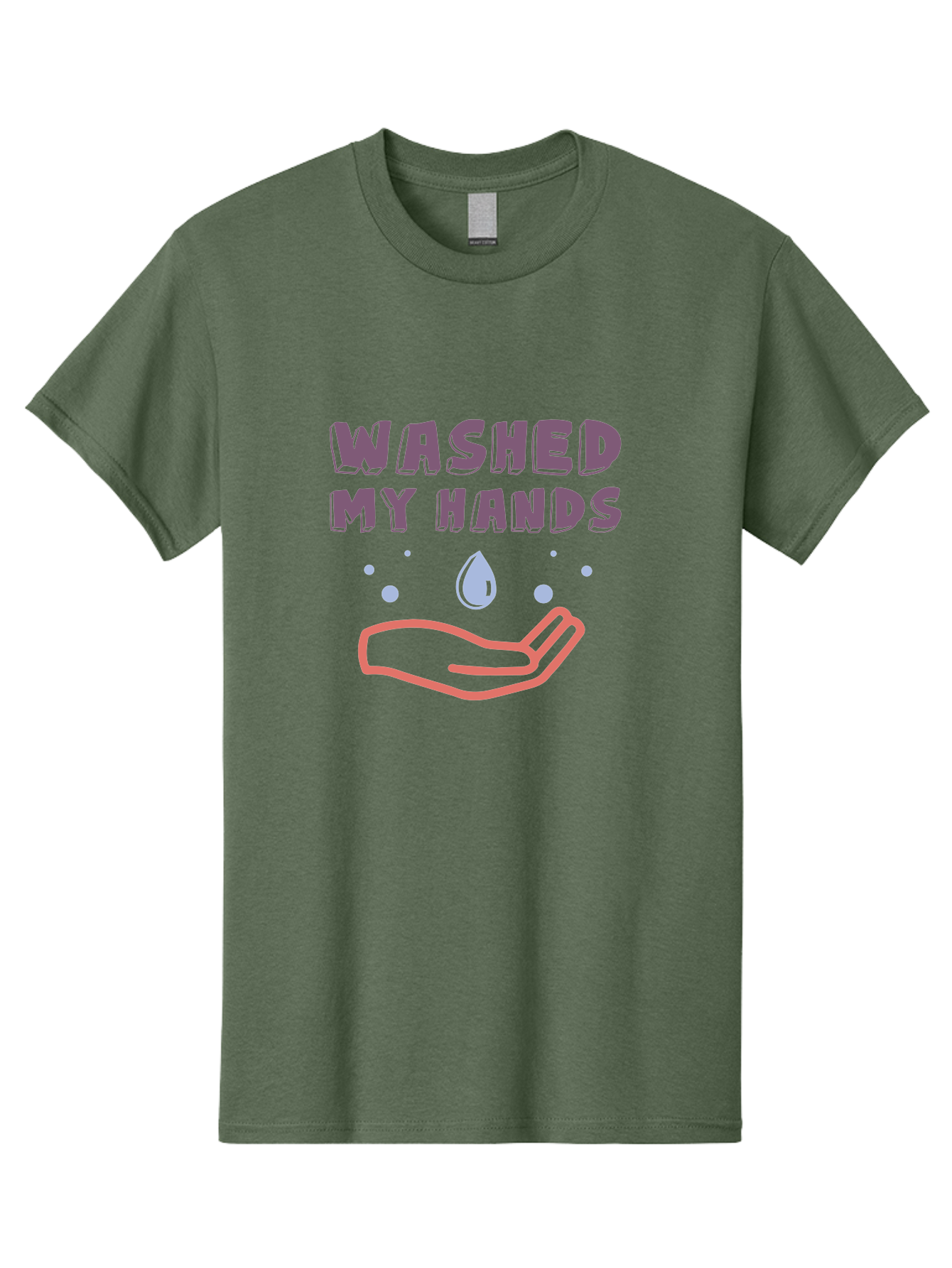 Washed-My-Hands Men'S Graphic Tee, 100% Cotton, Comfortable Casual Summer Wear, Machine Washable, Hand Hygiene, Cleanliness, Wash Hands, Hand Washing, Soap And Water, Clean Hands, Health And Wellness, Hygiene Practices Aab924 17