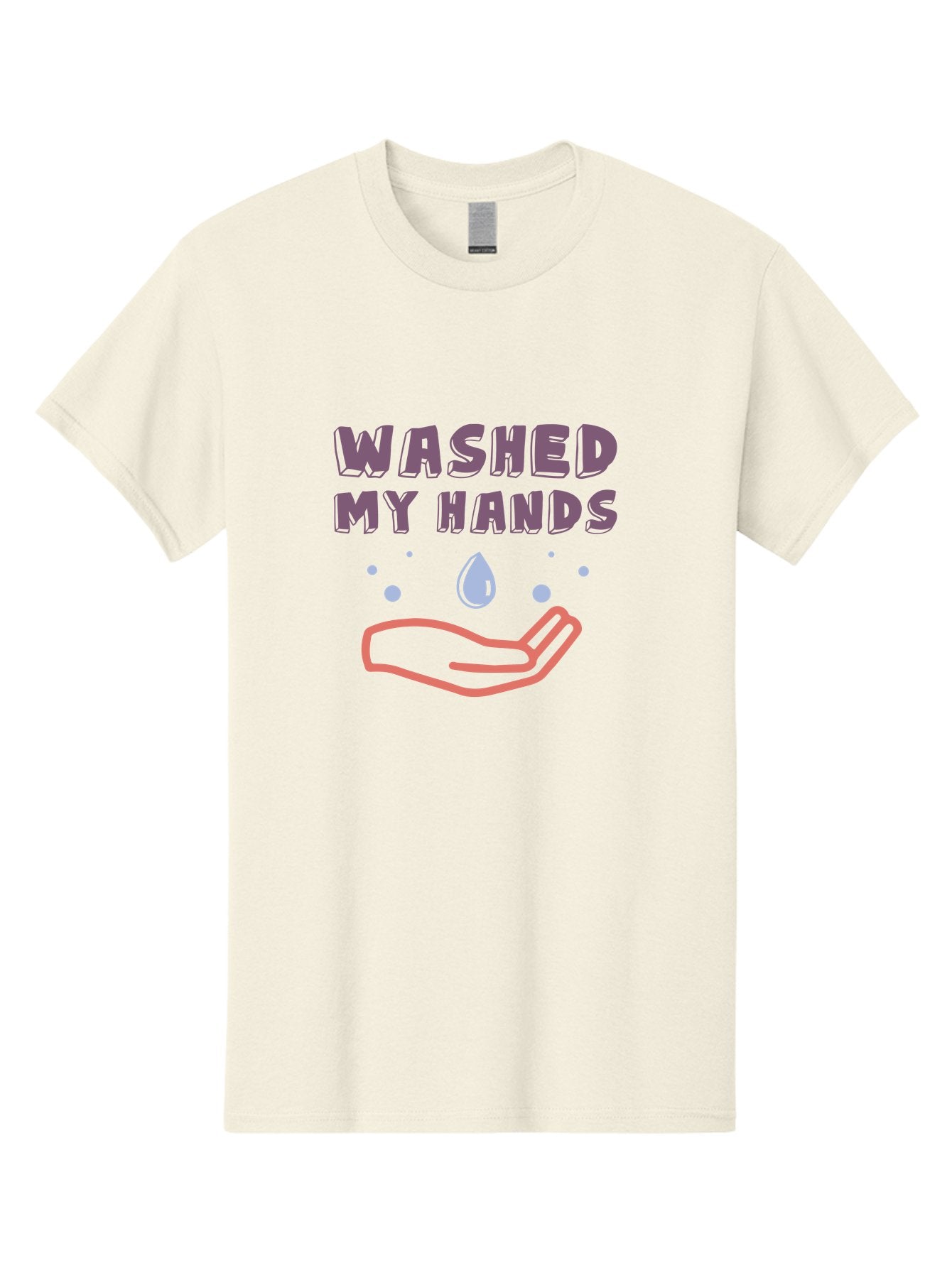 Washed-My-Hands Men'S Graphic Tee, 100% Cotton, Comfortable Casual Summer Wear, Machine Washable, Hand Hygiene, Cleanliness, Wash Hands, Hand Washing, Soap And Water, Clean Hands, Health And Wellness, Hygiene Practices Aab924 15