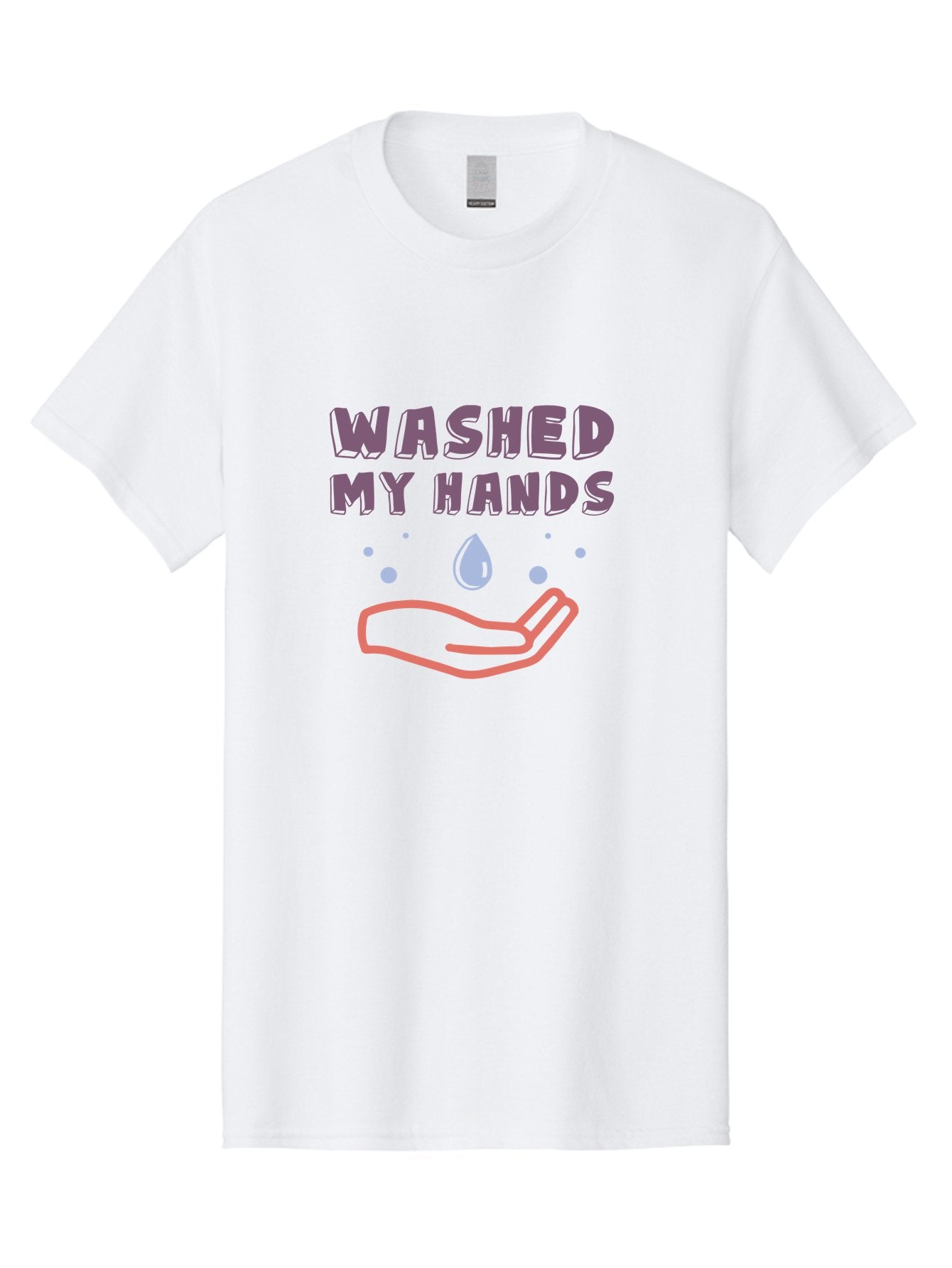 Washed-My-Hands Men'S Graphic Tee, 100% Cotton, Comfortable Casual Summer Wear, Machine Washable, Hand Hygiene, Cleanliness, Wash Hands, Hand Washing, Soap And Water, Clean Hands, Health And Wellness, Hygiene Practices Aab924 11