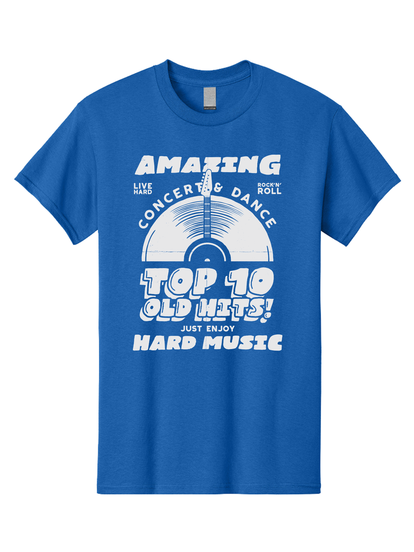 Concert-Dance Men'S Graphic Tee, 100% Cotton, Comfortable Casual Summer Wear, Machine Washable, Concert, Dance, Rock N Roll, Old Hits, Live Hard, Hard Music, Amazing Concert, Top 10 Countdown, Vinyl Record, Energetic Vibes Aab933 13