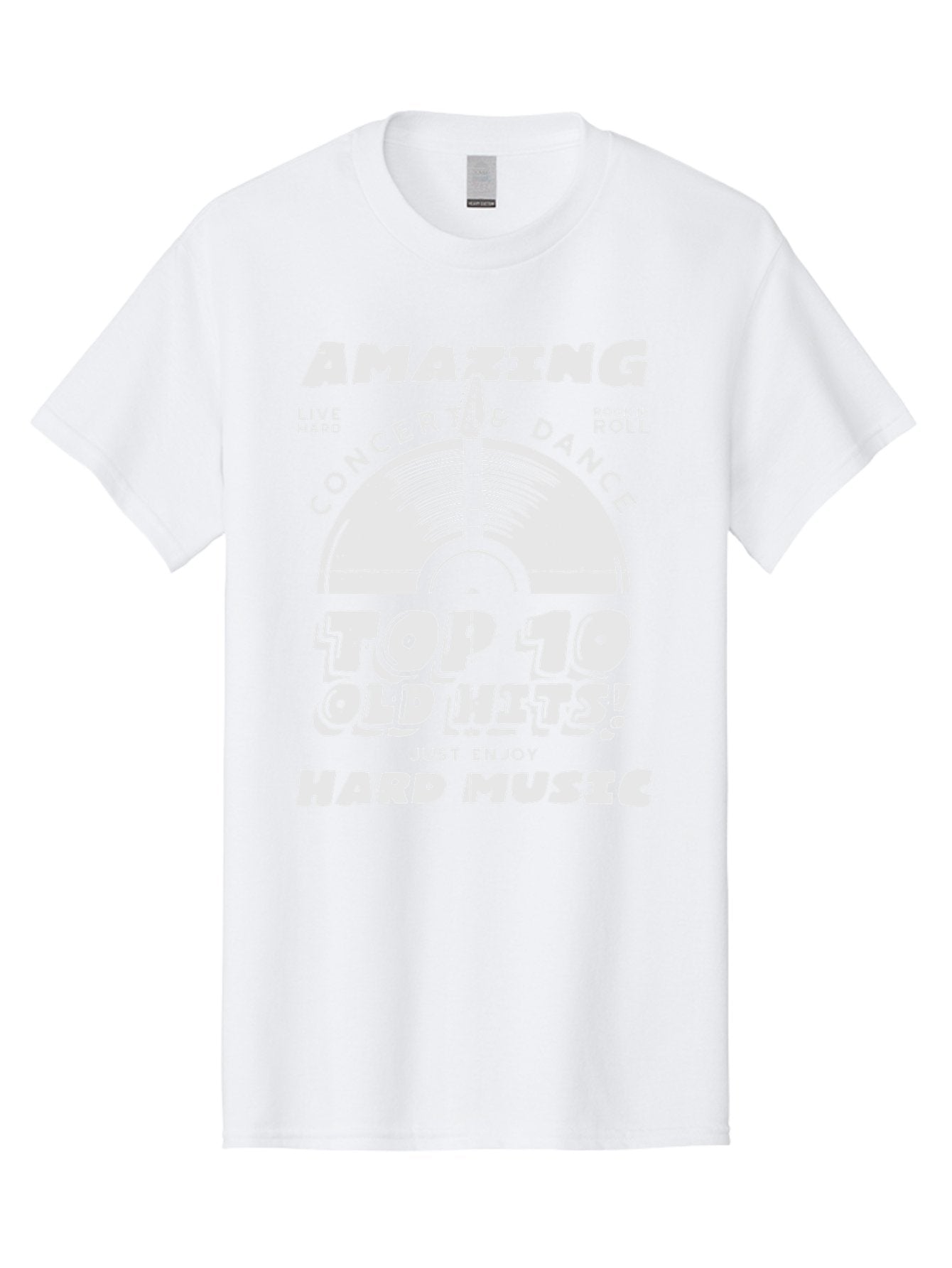 Concert-Dance Men'S Graphic Tee, 100% Cotton, Comfortable Casual Summer Wear, Machine Washable, Concert, Dance, Rock N Roll, Old Hits, Live Hard, Hard Music, Amazing Concert, Top 10 Countdown, Vinyl Record, Energetic Vibes Aab933 3