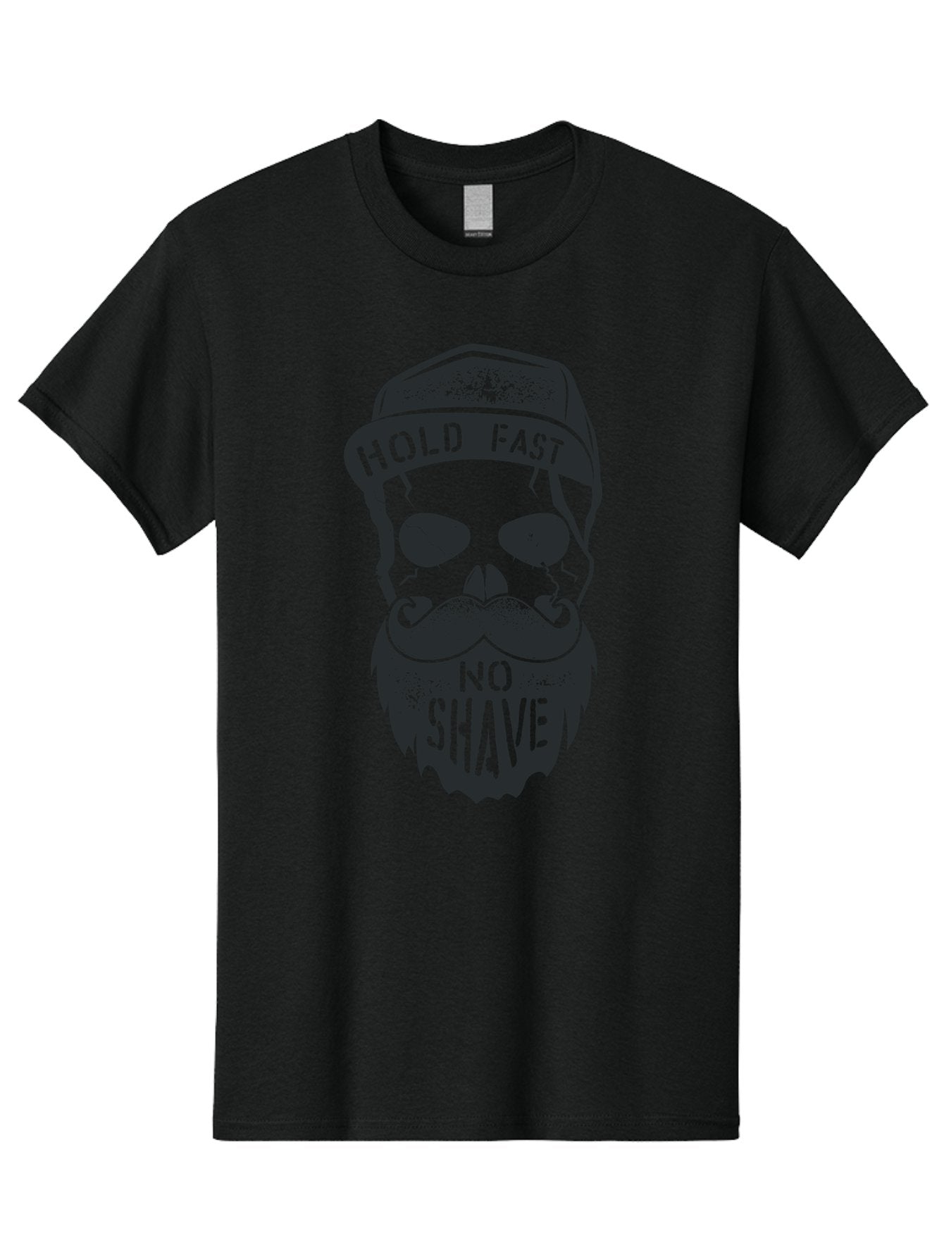 Hold-Fast-No-Shave Men'S Graphic Tee, 100% Cotton, Comfortable Casual Summer Wear, Machine Washable, Skull With Beard And Mustache, No Shave Movement, Hold Fast, Grunge Style, Tattoo Art, Skull Illustration, Beard And Mustache Illustration, Aab939 10