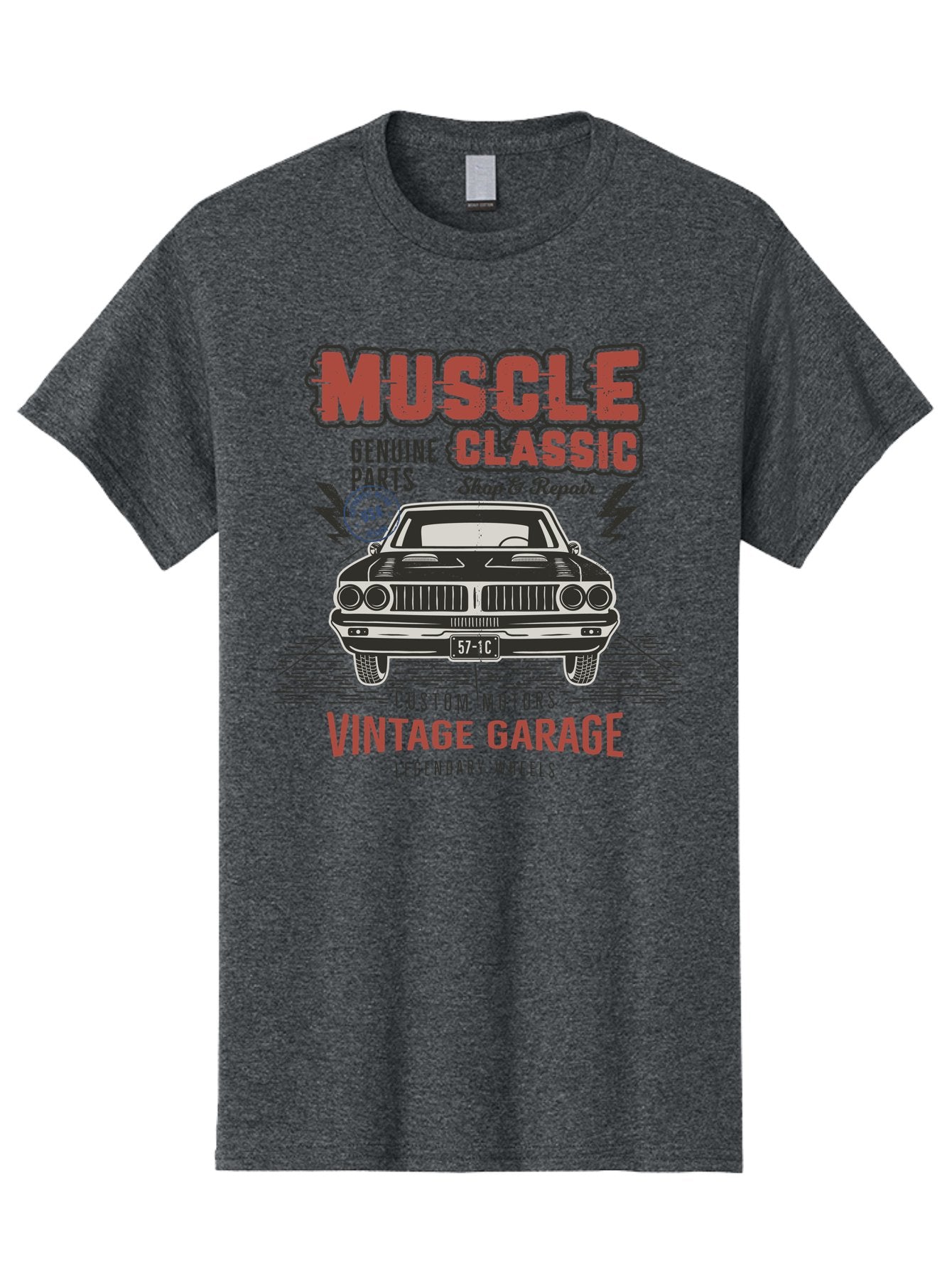 Muscle-Classic-1 Men'S Graphic Tee, 100% Cotton, Comfortable Casual Summer Wear, Machine Washable, Vintage Car, Classic Muscle Car, Custom Motors, Genuine Parts, Shop & Repair, Vintage Garage, Legendary Wheels, Usa Made, Automotive Restoration Aab941 13