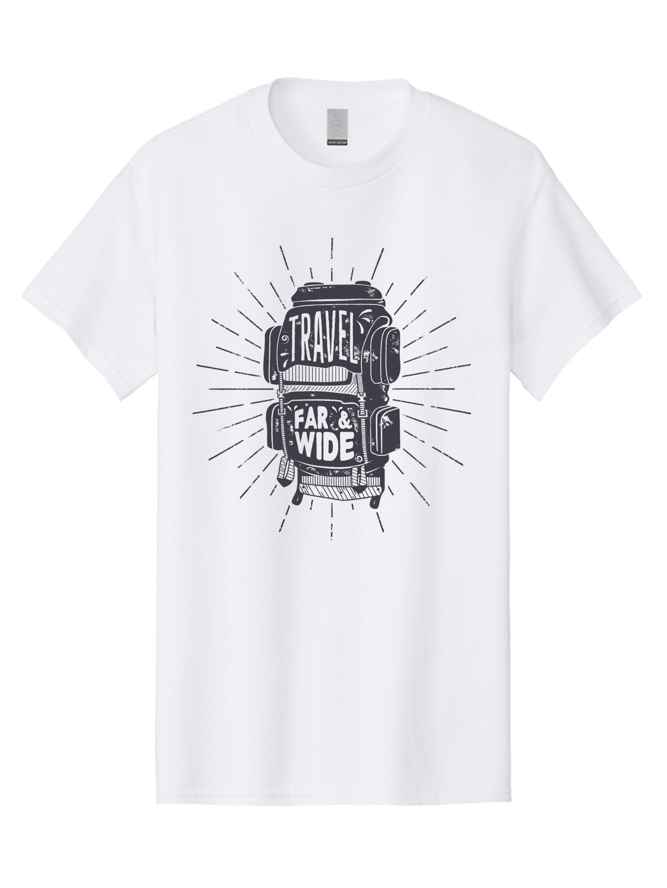 Travel-Far-Wide-1 Men'S Graphic Tee, 100% Cotton, Comfortable Casual Summer Wear, Machine Washable, Travel Inspiration, Adventure Travel, Wanderlust, Travel Bags, Adventure Seeking, Exploration, Travel Accessories, Journey Aab956 3