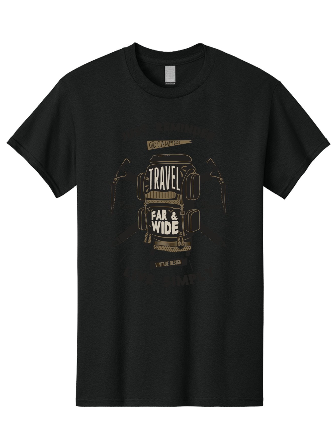 Travel-Far-Wide-2 Men'S Graphic Tee, 100% Cotton, Comfortable Casual Summer Wear, Machine Washable, Travel Inspiration, Adventure Seeking, Camping Gear, Vintage Design, Outdoor Lifestyle, Simple Living, Hand Made, Travel Far And Wide Aab957 10