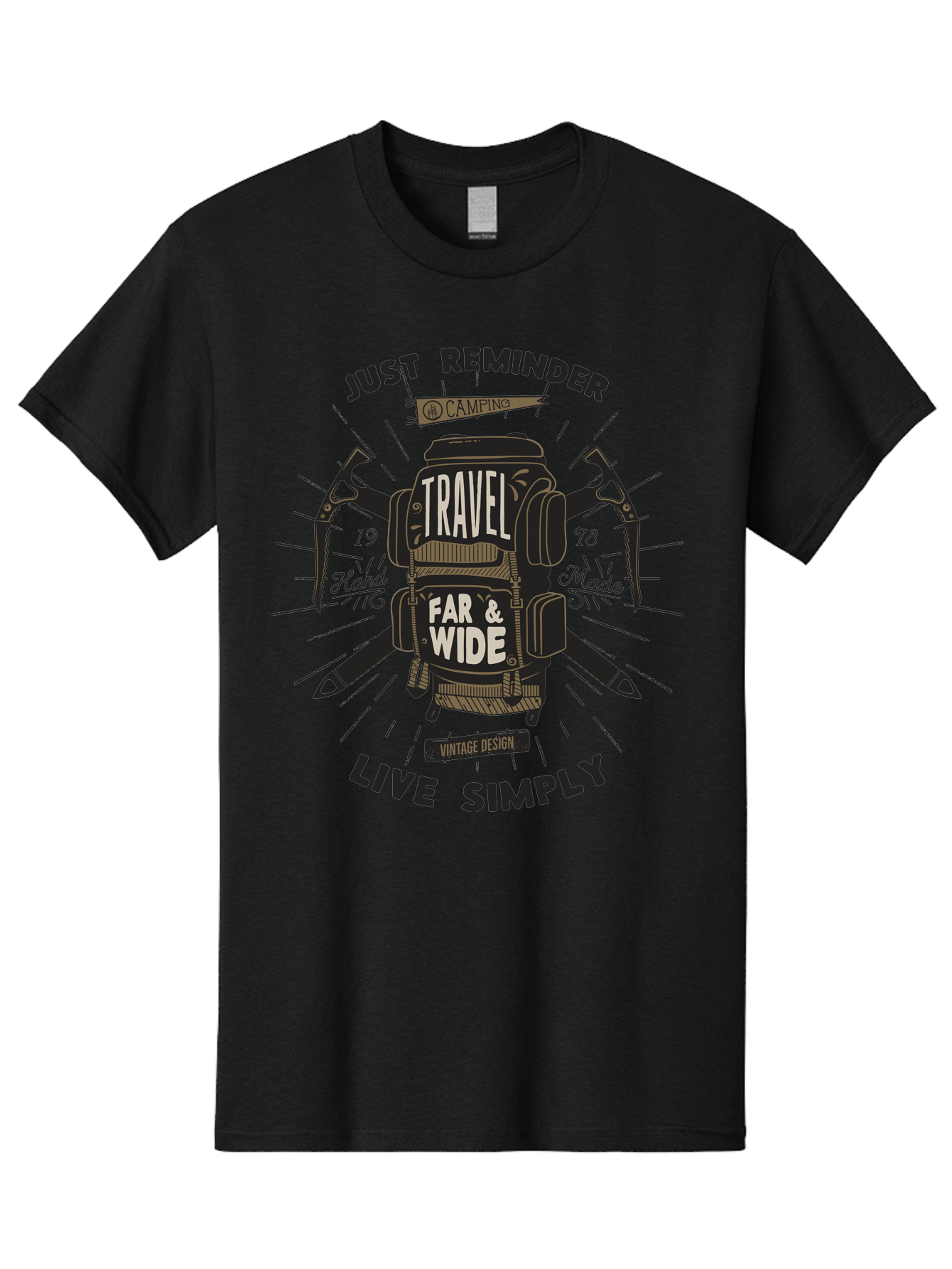 Travel-Far-Wide-2 Men'S Graphic Tee, 100% Cotton, Comfortable Casual Summer Wear, Machine Washable, Travel Inspiration, Adventure Seeking, Camping Gear, Vintage Design, Outdoor Lifestyle, Simple Living, Hand Made, Travel Far And Wide Aab957 27