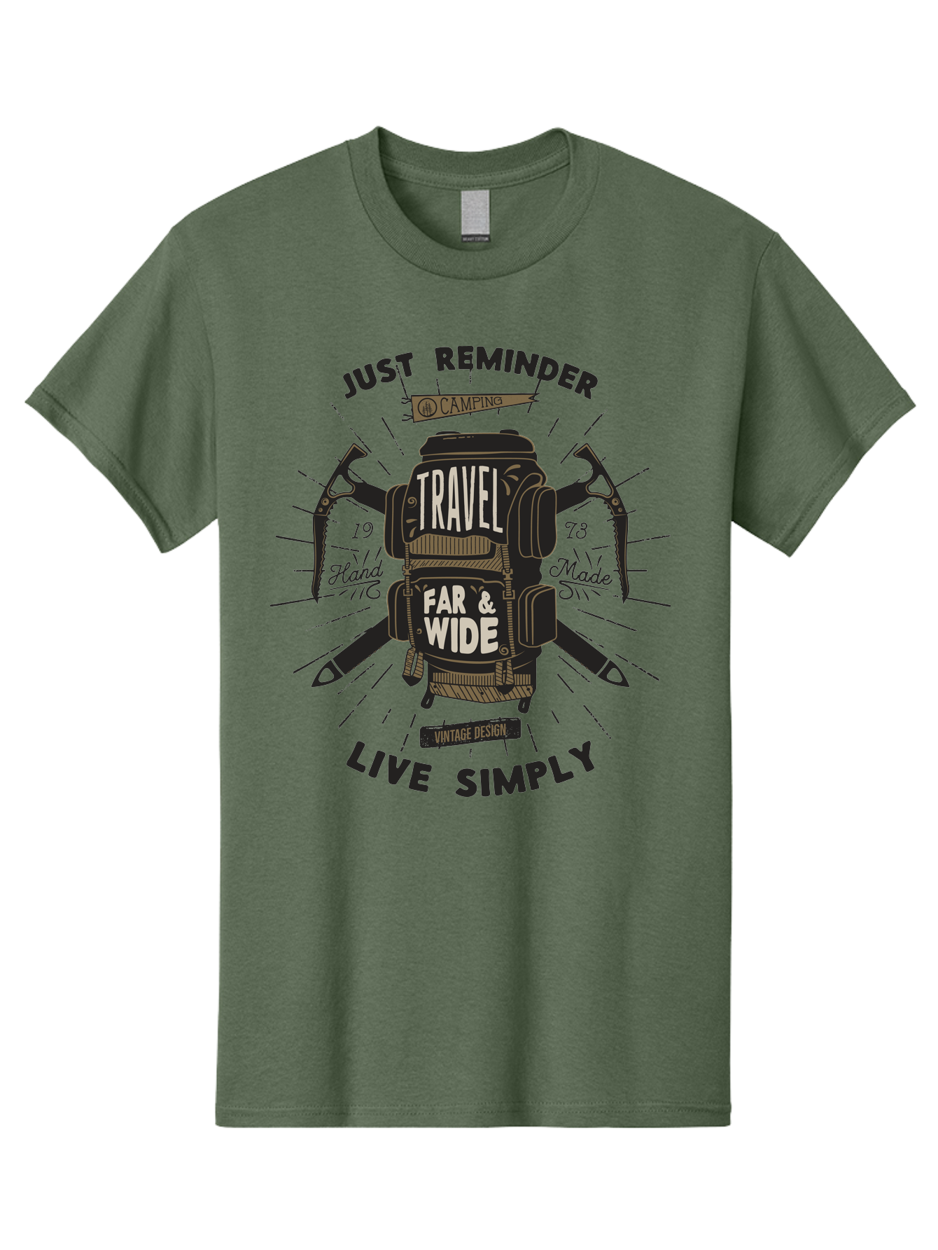 Travel-Far-Wide-2 Men'S Graphic Tee, 100% Cotton, Comfortable Casual Summer Wear, Machine Washable, Travel Inspiration, Adventure Seeking, Camping Gear, Vintage Design, Outdoor Lifestyle, Simple Living, Hand Made, Travel Far And Wide Aab957 7