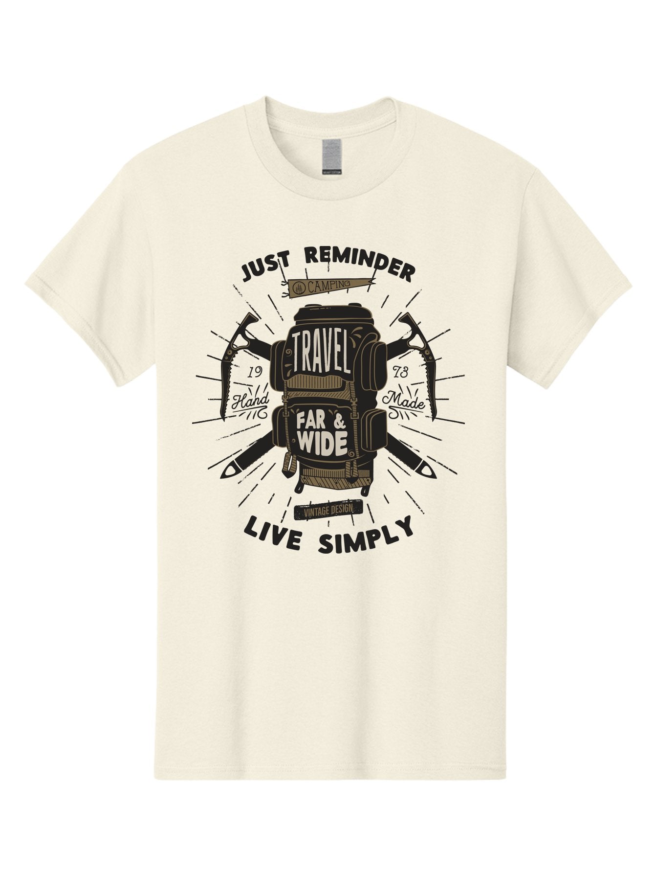 Travel-Far-Wide-2 Men'S Graphic Tee, 100% Cotton, Comfortable Casual Summer Wear, Machine Washable, Travel Inspiration, Adventure Seeking, Camping Gear, Vintage Design, Outdoor Lifestyle, Simple Living, Hand Made, Travel Far And Wide Aab957 13
