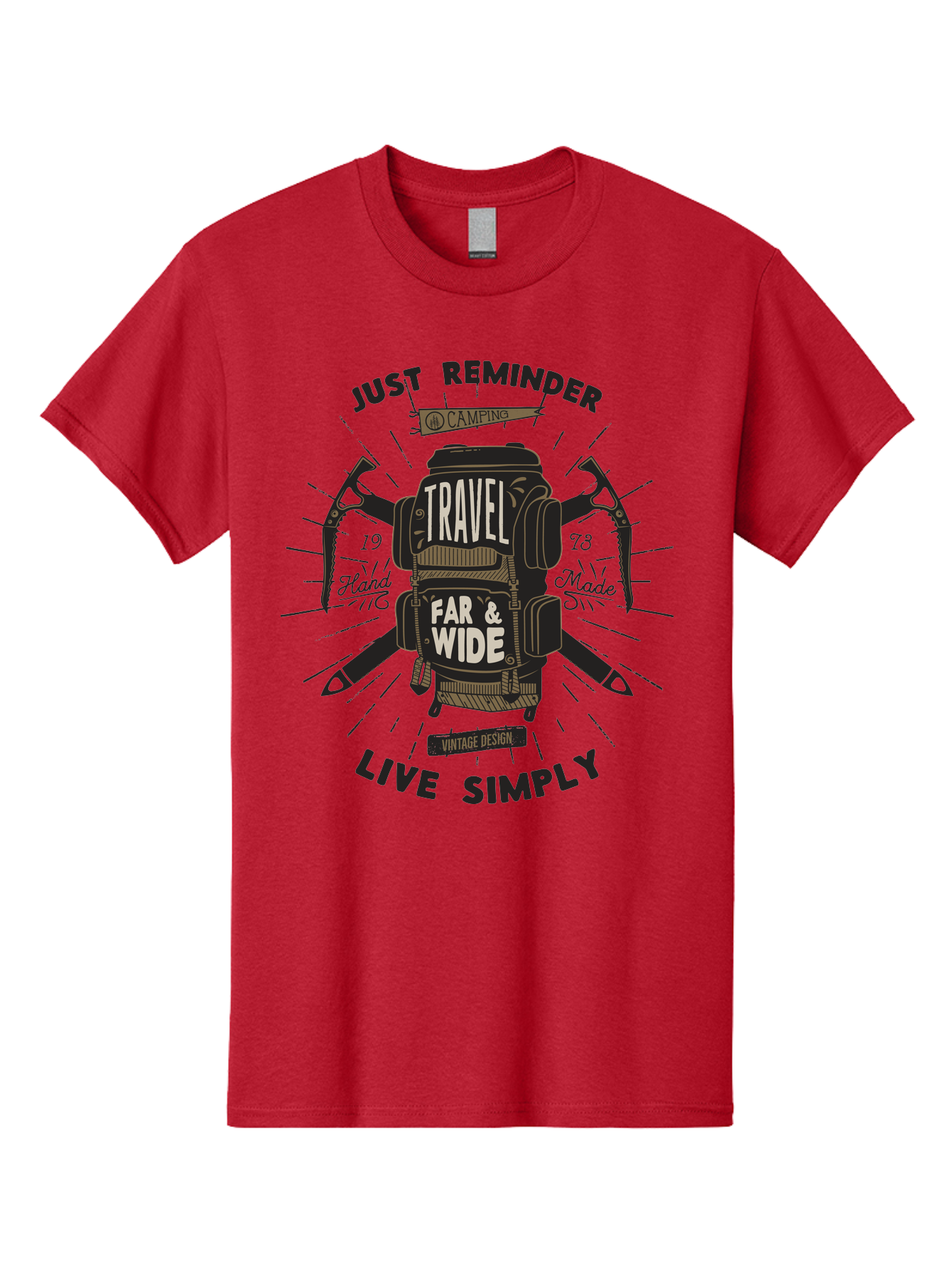 Travel-Far-Wide-2 Men'S Graphic Tee, 100% Cotton, Comfortable Casual Summer Wear, Machine Washable, Travel Inspiration, Adventure Seeking, Camping Gear, Vintage Design, Outdoor Lifestyle, Simple Living, Hand Made, Travel Far And Wide Aab957 15