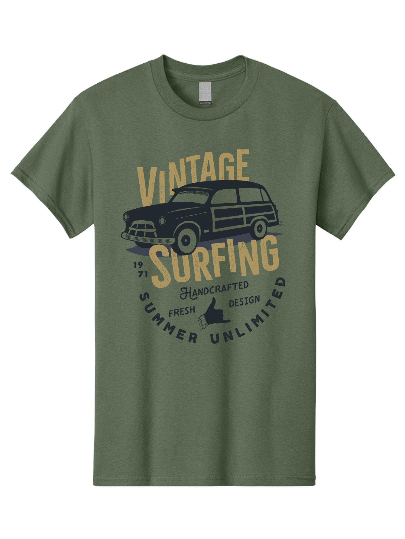 Vintage-Surfing-1 Men'S Graphic Tee, 100% Cotton, Comfortable Casual Summer Wear, Machine Washable, Vintage Surf Car, Retro Surf Culture, Summer Vibes, Surf Inspired Art, Surfer Dude, Cool Car Designs, Classic Surf Style Aab959 15
