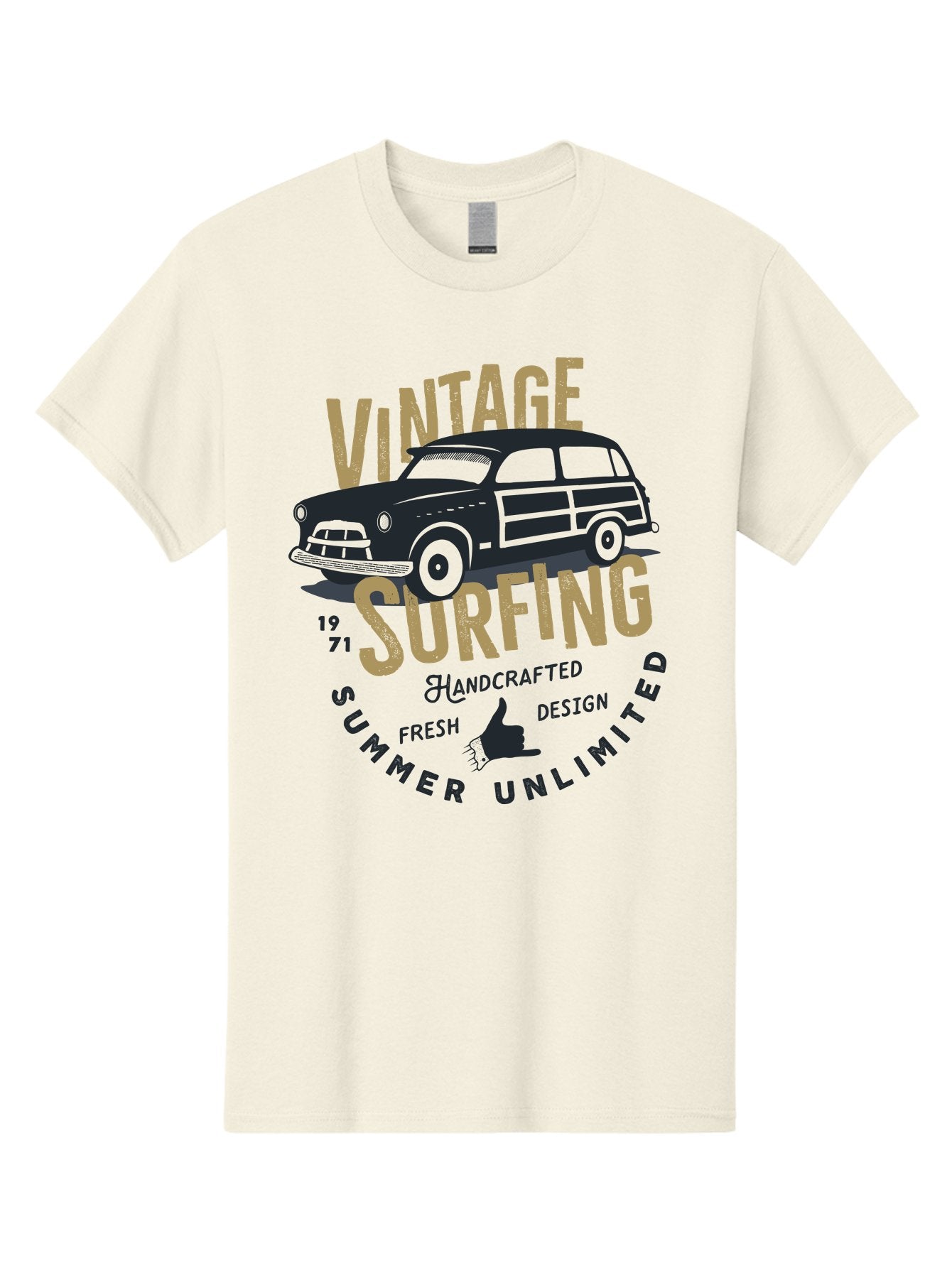 Vintage-Surfing-1 Men'S Graphic Tee, 100% Cotton, Comfortable Casual Summer Wear, Machine Washable, Vintage Surf Car, Retro Surf Culture, Summer Vibes, Surf Inspired Art, Surfer Dude, Cool Car Designs, Classic Surf Style Aab959 8