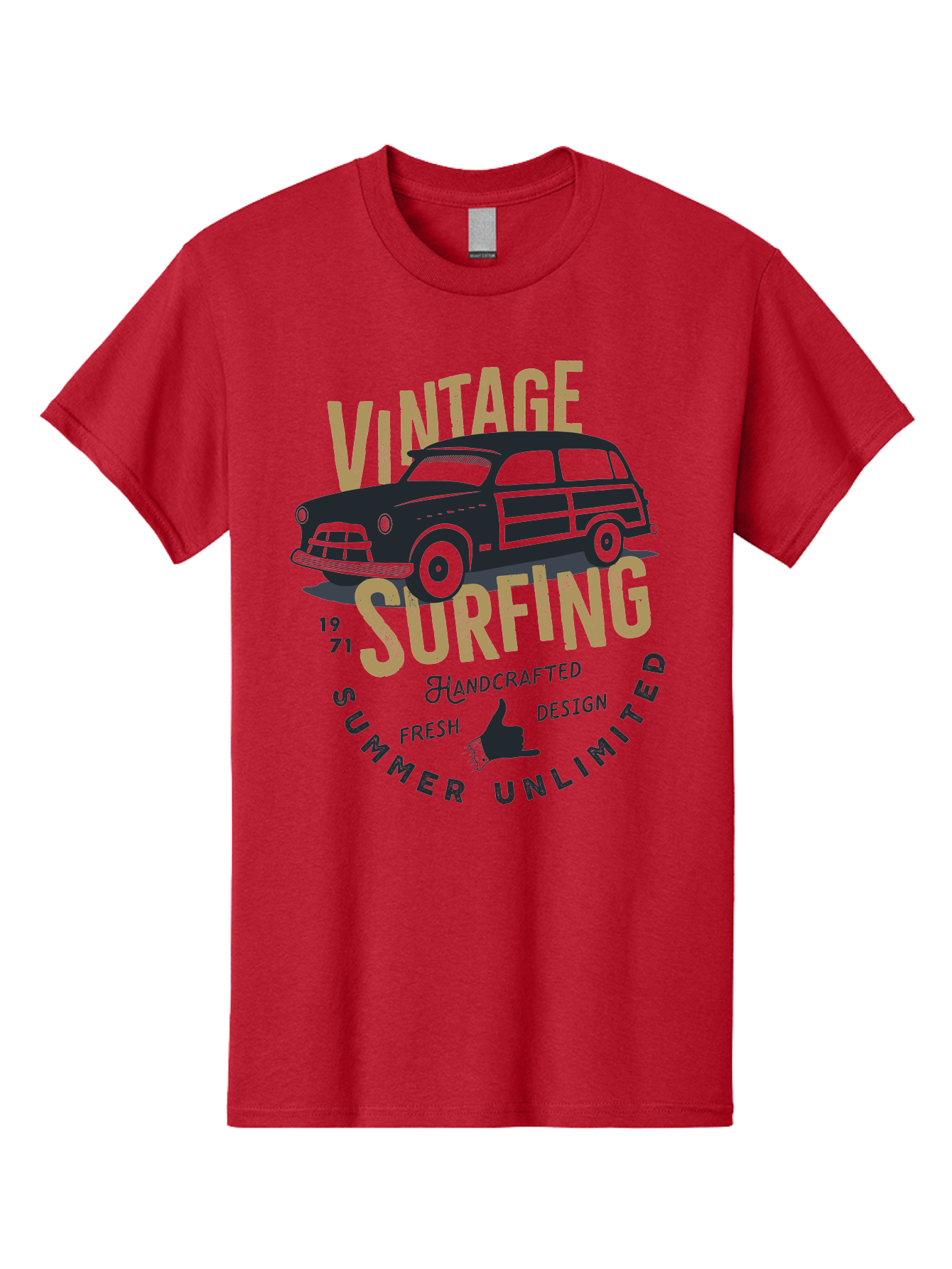 Vintage-Surfing-1 Men'S Graphic Tee, 100% Cotton, Comfortable Casual Summer Wear, Machine Washable, Vintage Surf Car, Retro Surf Culture, Summer Vibes, Surf Inspired Art, Surfer Dude, Cool Car Designs, Classic Surf Style Aab959 15
