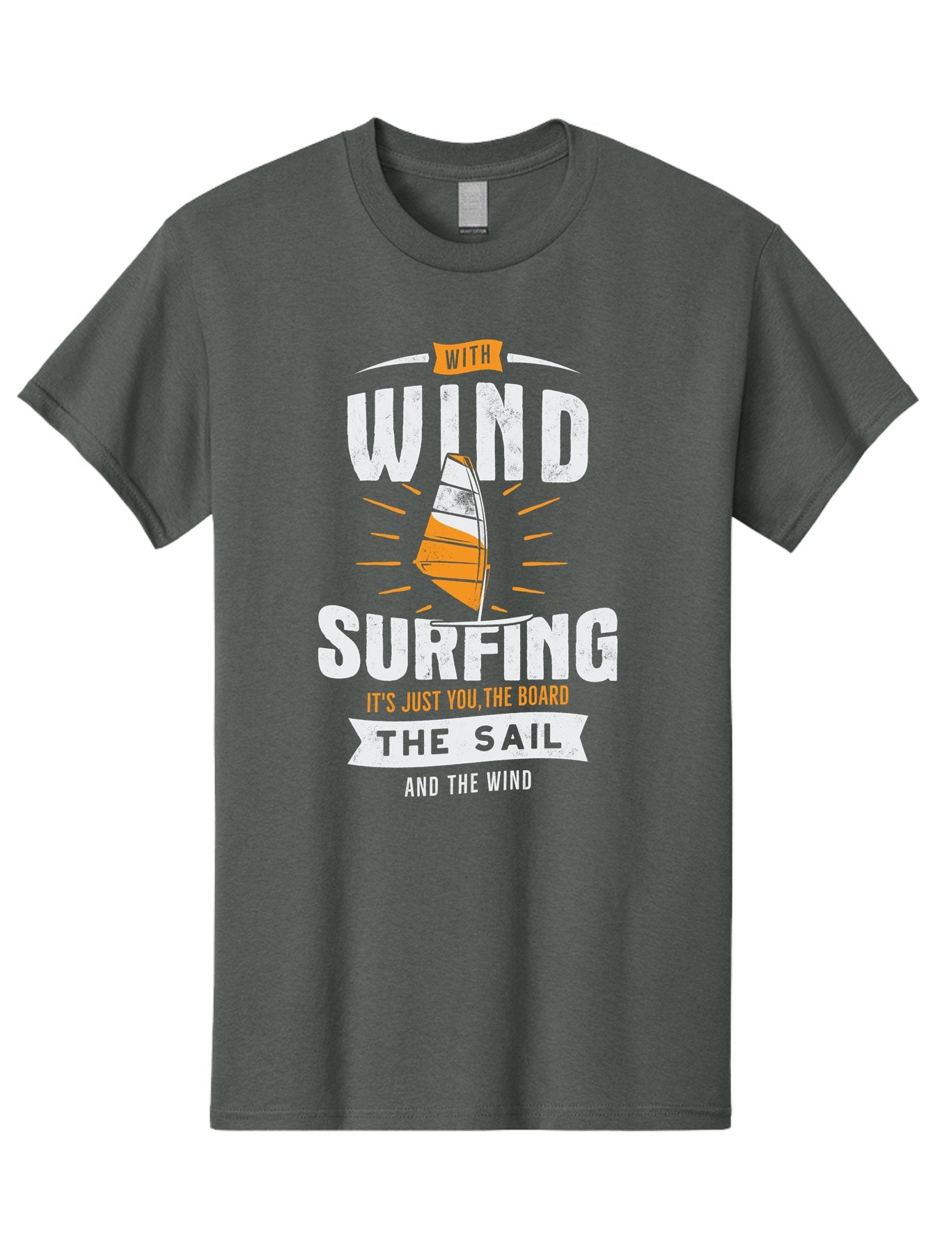 Wind-Surfing Men'S Graphic Tee, 100% Cotton, Comfortable Casual Summer Wear, Machine Washable, Windsurfing, Water Sports, Sailing, Adventure Seekers, Thrill Lovers, Windsurfing Quotes, Sailing Inspiration, Surfing Culture, Extreme Sports, Aab964 7