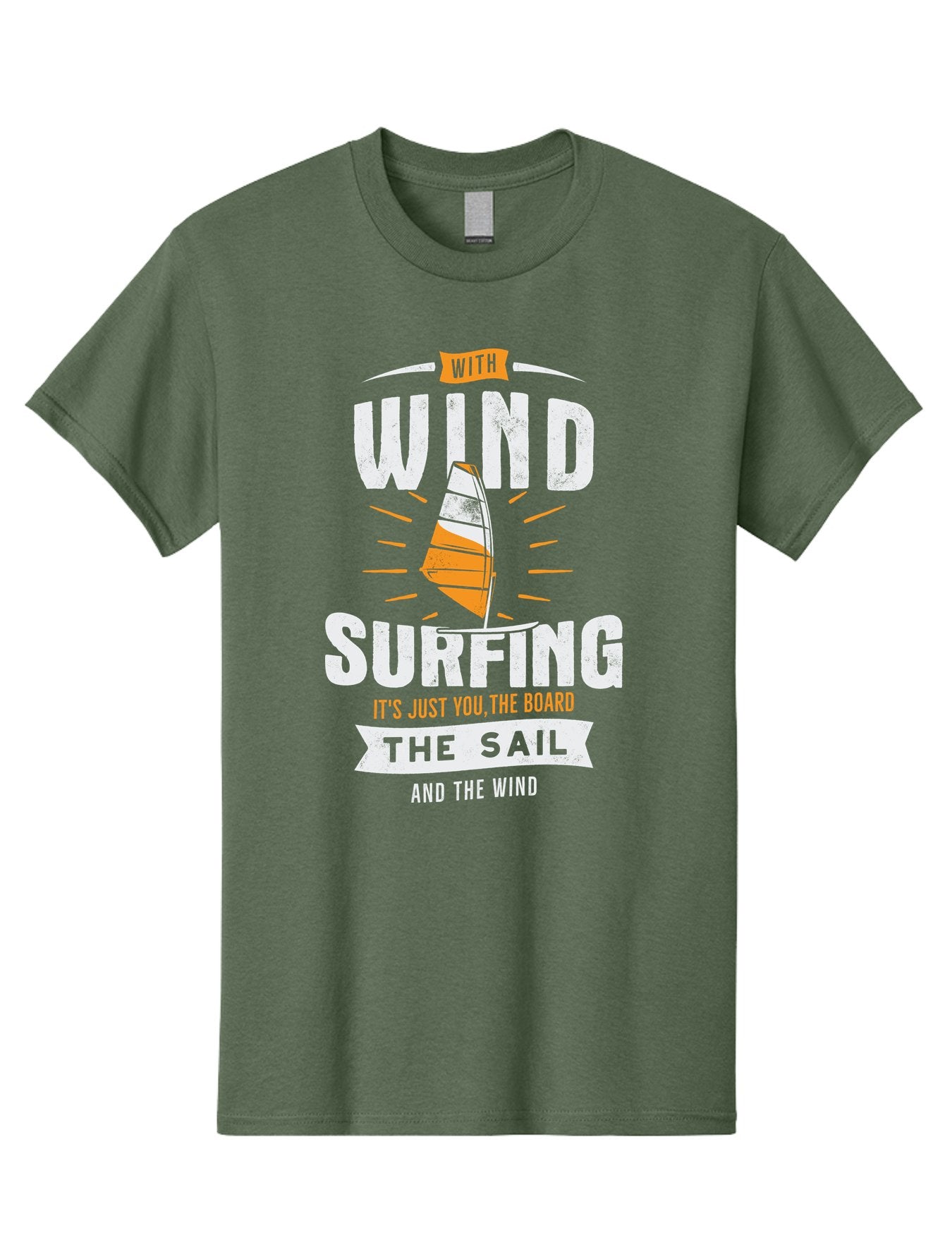 Wind-Surfing Men'S Graphic Tee, 100% Cotton, Comfortable Casual Summer Wear, Machine Washable, Windsurfing, Water Sports, Sailing, Adventure Seekers, Thrill Lovers, Windsurfing Quotes, Sailing Inspiration, Surfing Culture, Extreme Sports, Aab964 12