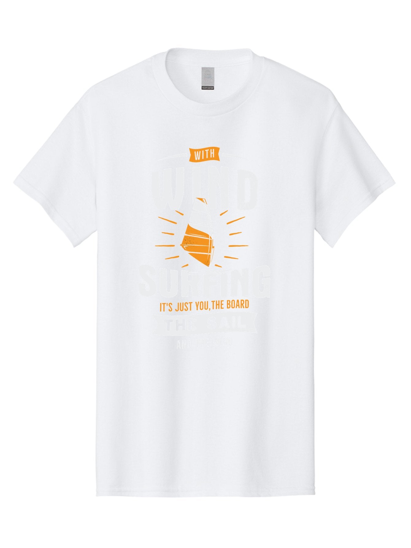 Wind-Surfing Men'S Graphic Tee, 100% Cotton, Comfortable Casual Summer Wear, Machine Washable, Windsurfing, Water Sports, Sailing, Adventure Seekers, Thrill Lovers, Windsurfing Quotes, Sailing Inspiration, Surfing Culture, Extreme Sports, Aab964