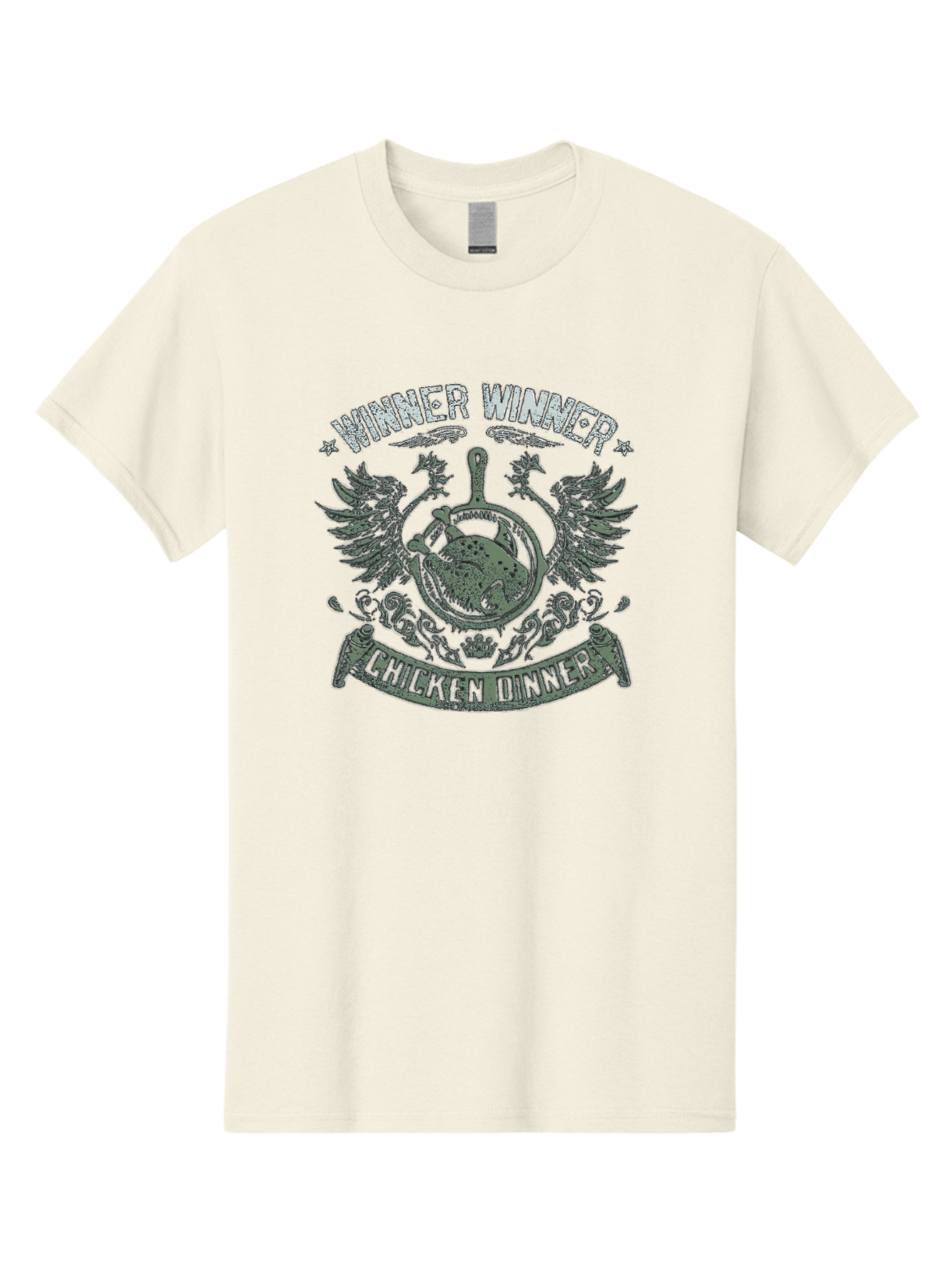 Winner-Winner-Chicken-Dinner Men'S Graphic Tee, 100% Cotton, Comfortable Casual Summer Wear, Machine Washable, Vintage-Style Emblem, Chicken Dinner Logo, Victorious Theme, Culinary Badge, Winner Winner, Chicken Dinner, Bold Typography, Aab965 19