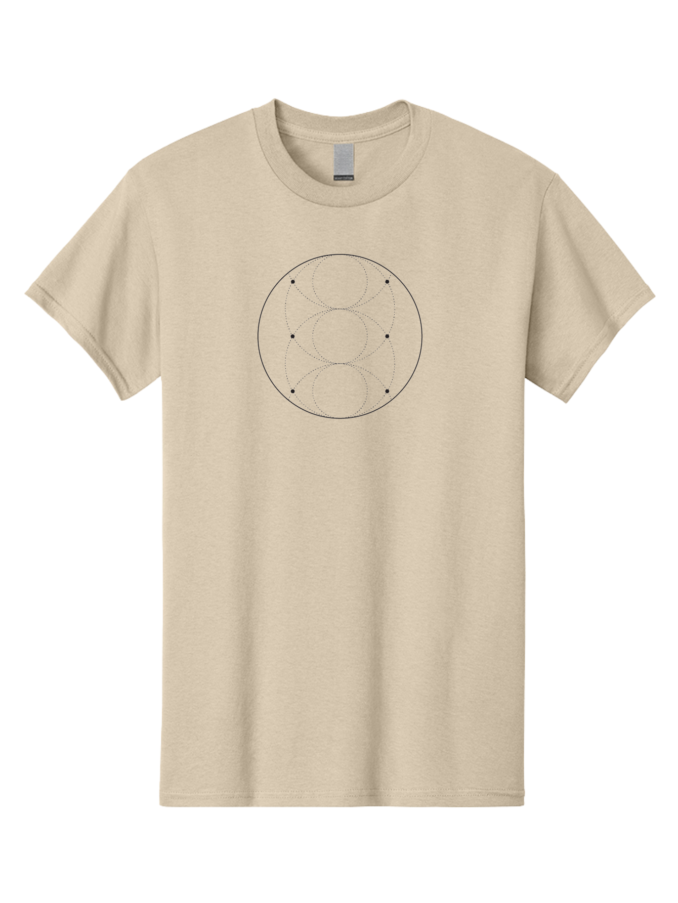 Circle-Pattern Men'S Graphic Tee, 100% Cotton, Comfortable Casual Summer Wear, Machine Washable, Geometric Pattern, Circular Design, Symmetrical Shapes, Dotted Lines, Abstract Art, Modern Graphic, Minimalist Style, Black And Green Color Scheme Aab979 17
