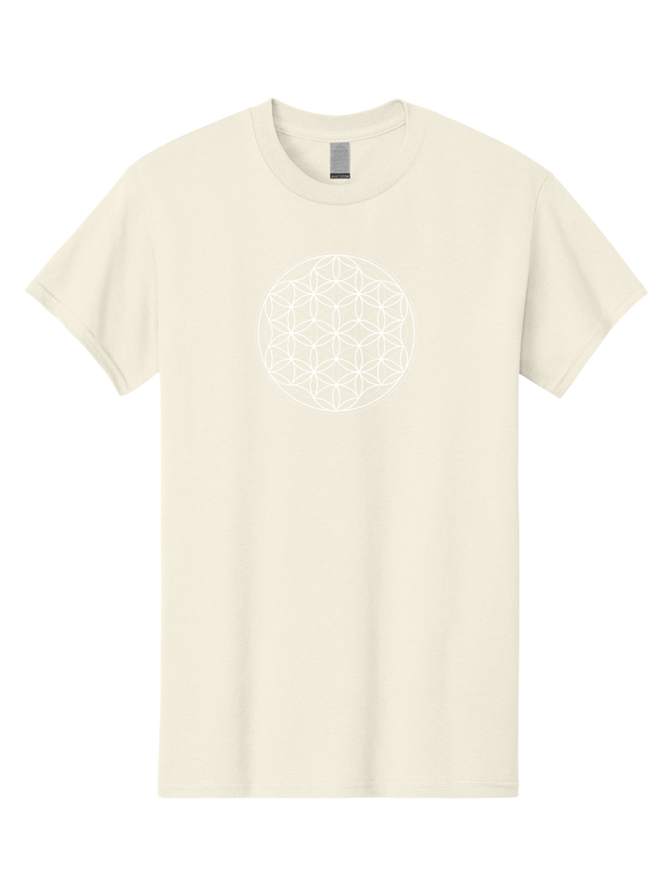 Flower-Of-Life-1 Men'S Graphic Tee, 100% Cotton, Comfortable Casual Summer Wear, Machine Washable, Sacred Geometry, Flower Of Life, Spiritual Symbol, Mystical Pattern, Geometric Design, Harmony, Balance, Unity Aab980 5