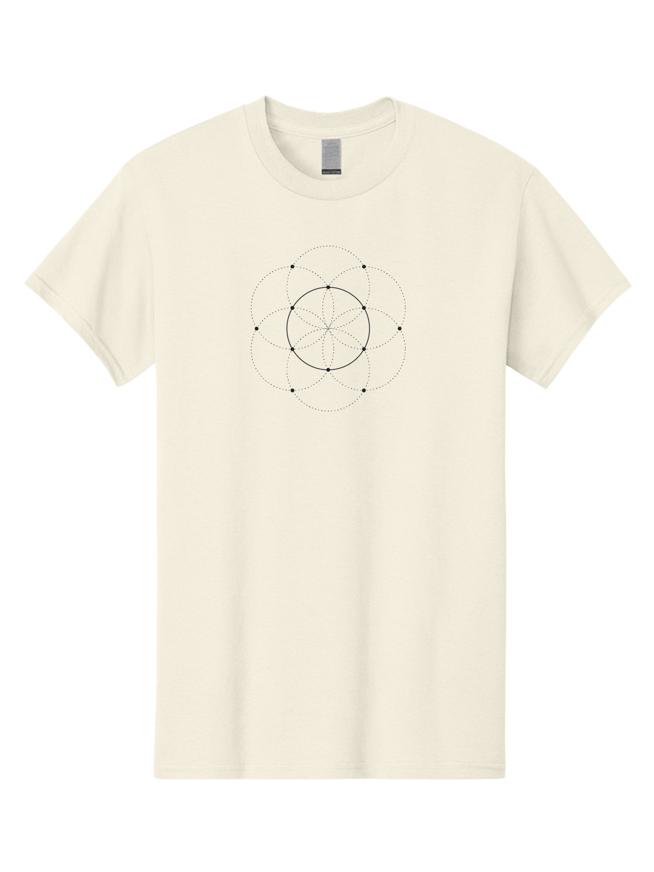 Flower-Of-Life-2 Men'S Graphic Tee, 100% Cotton, Comfortable Casual Summer Wear, Machine Washable, Sacred Geometry, Flower Of Life, Geometric Pattern, Interconnected Circles, Symbolic Design, Mystical Art, Spiritual Symbolism, Divine Geometry Aab981 17