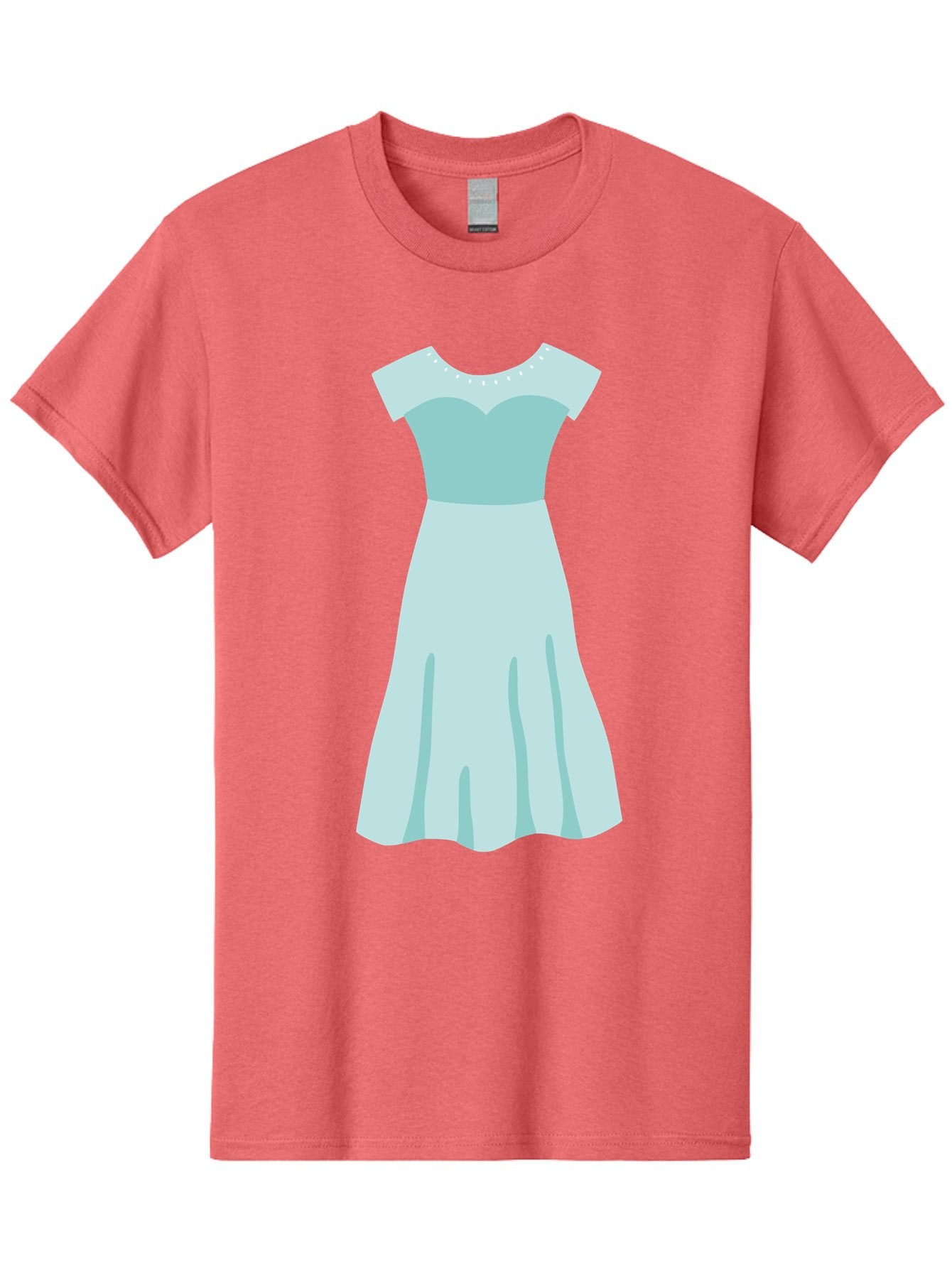 Baby-Blue-Sweetheart-Dress Men'S Graphic Tee, 100% Cotton, Comfortable Casual Summer Wear, Machine Washable, Simple Dress, Sweetheart Neckline, Short Sleeves, Knee-Length Dress, Minimalist Fashion, Simple Elegance, Feminine Style, Aab999 7