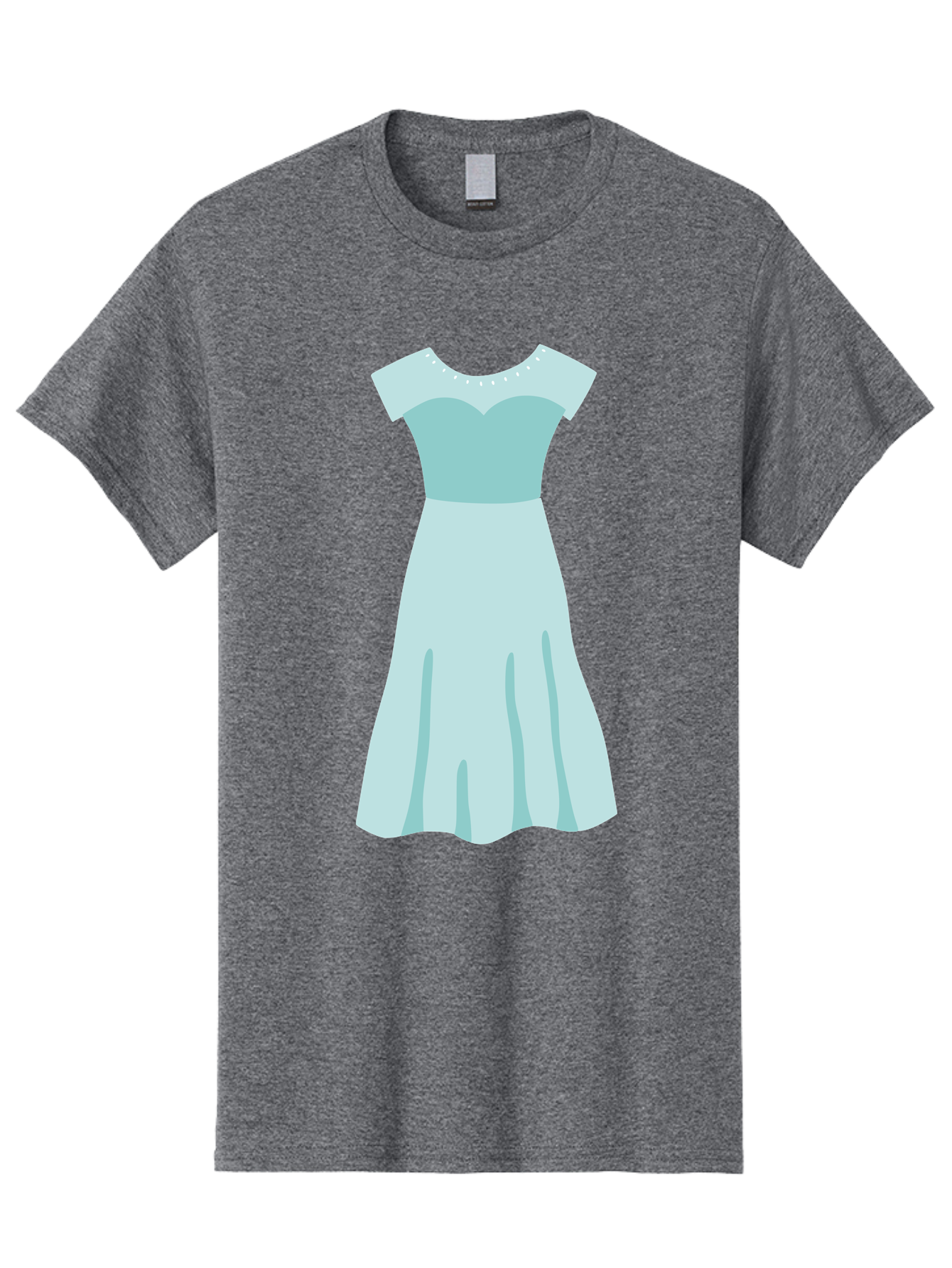 Baby-Blue-Sweetheart-Dress Men'S Graphic Tee, 100% Cotton, Comfortable Casual Summer Wear, Machine Washable, Simple Dress, Sweetheart Neckline, Short Sleeves, Knee-Length Dress, Minimalist Fashion, Simple Elegance, Feminine Style, Aab999 15
