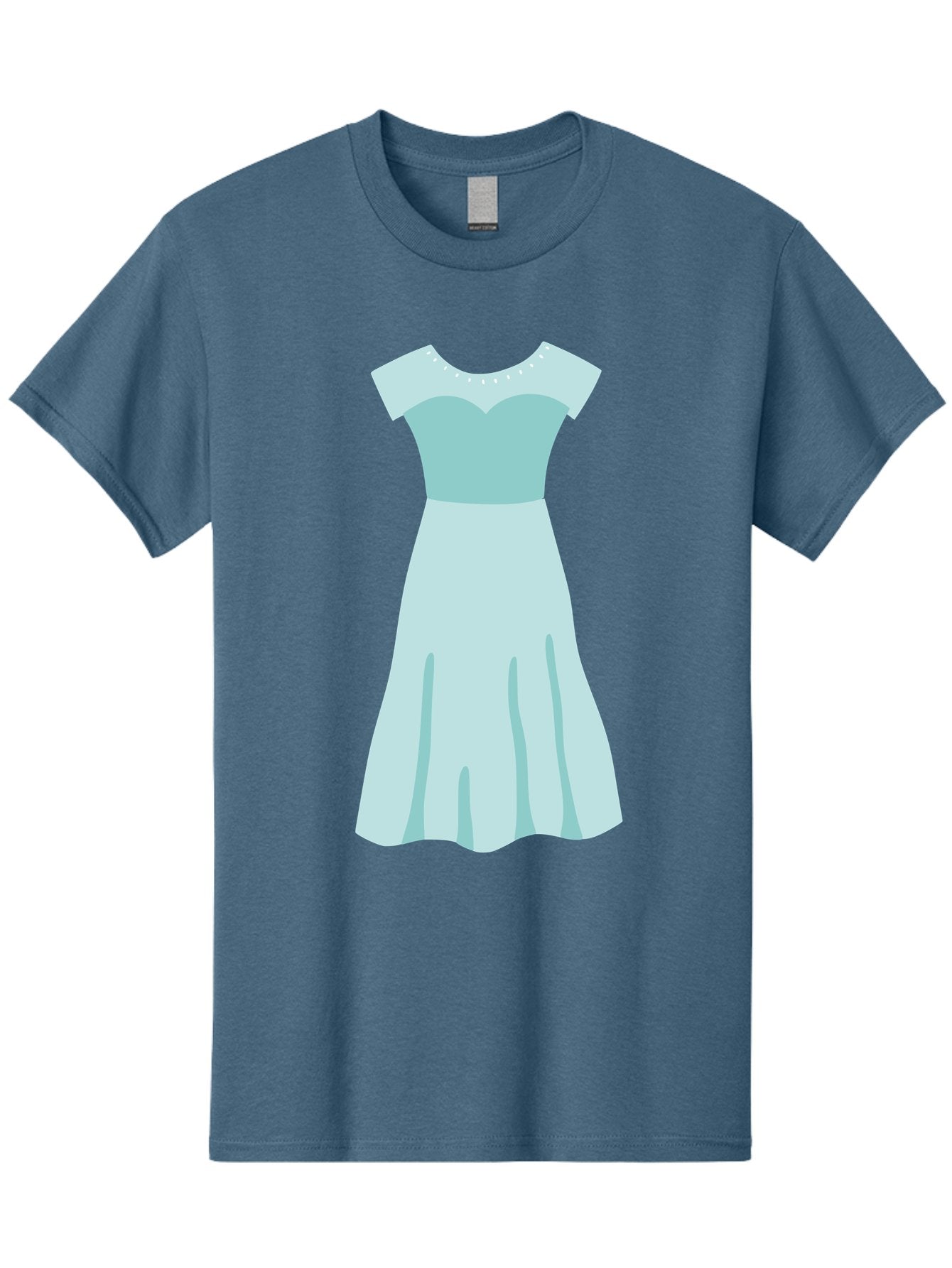 Baby-Blue-Sweetheart-Dress Men'S Graphic Tee, 100% Cotton, Comfortable Casual Summer Wear, Machine Washable, Simple Dress, Sweetheart Neckline, Short Sleeves, Knee-Length Dress, Minimalist Fashion, Simple Elegance, Feminine Style, Aab999 14