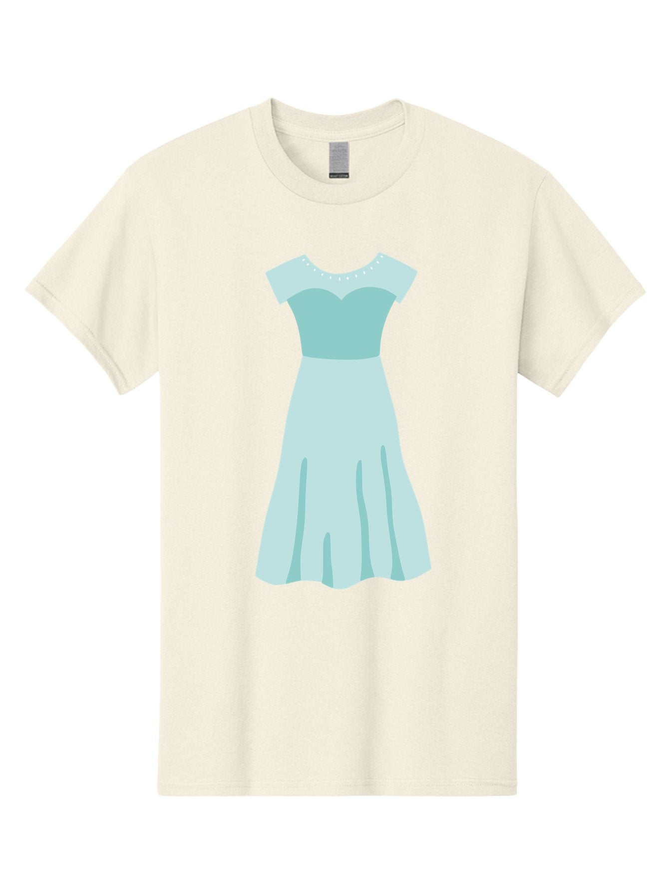 Baby-Blue-Sweetheart-Dress Men'S Graphic Tee, 100% Cotton, Comfortable Casual Summer Wear, Machine Washable, Simple Dress, Sweetheart Neckline, Short Sleeves, Knee-Length Dress, Minimalist Fashion, Simple Elegance, Feminine Style, Aab999 9