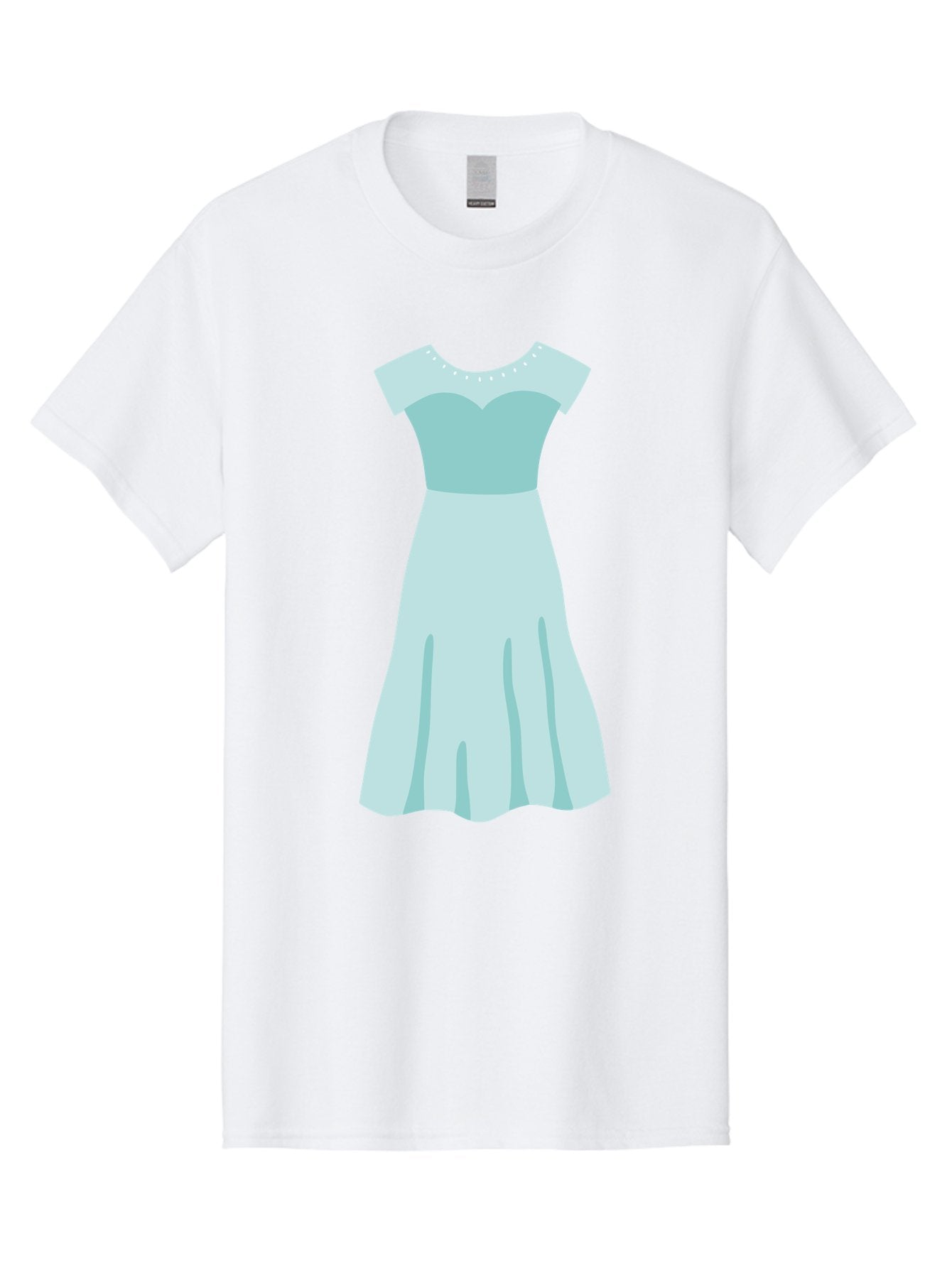 Baby-Blue-Sweetheart-Dress Men'S Graphic Tee, 100% Cotton, Comfortable Casual Summer Wear, Machine Washable, Simple Dress, Sweetheart Neckline, Short Sleeves, Knee-Length Dress, Minimalist Fashion, Simple Elegance, Feminine Style, Aab999 15