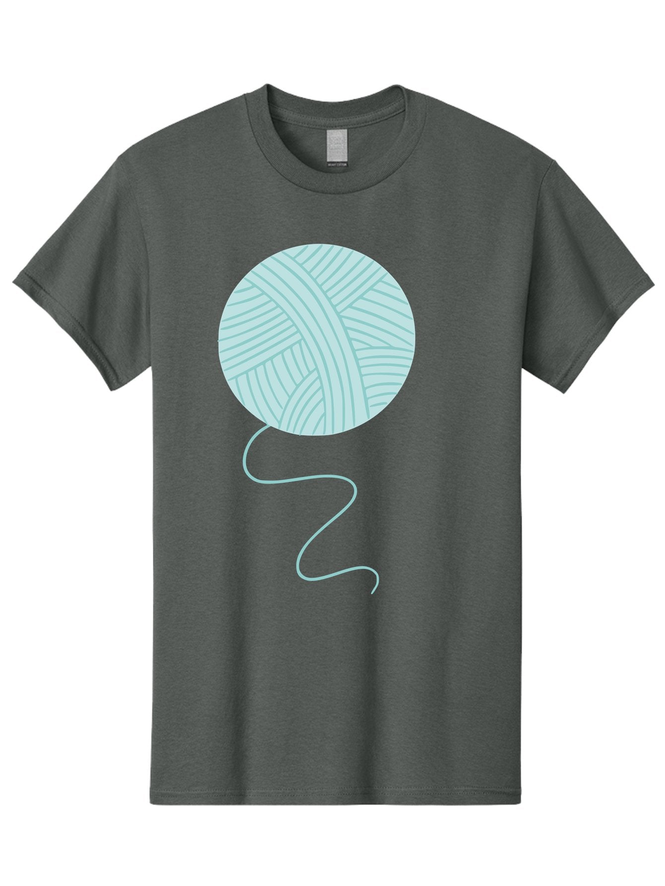 Ball-Of-Yarn Men'S Graphic Tee, 100% Cotton, Comfortable Casual Summer Wear, Machine Washable, Ball Of Yarn, Knitting Supplies, Crafting Essentials, Yarn Thread, Creative Hobbies, Handmade Crafts, Knitting Yarn Aac000 12