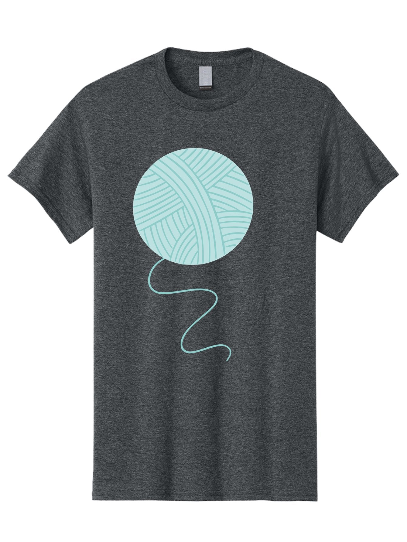 Ball-Of-Yarn Men'S Graphic Tee, 100% Cotton, Comfortable Casual Summer Wear, Machine Washable, Ball Of Yarn, Knitting Supplies, Crafting Essentials, Yarn Thread, Creative Hobbies, Handmade Crafts, Knitting Yarn Aac000 4