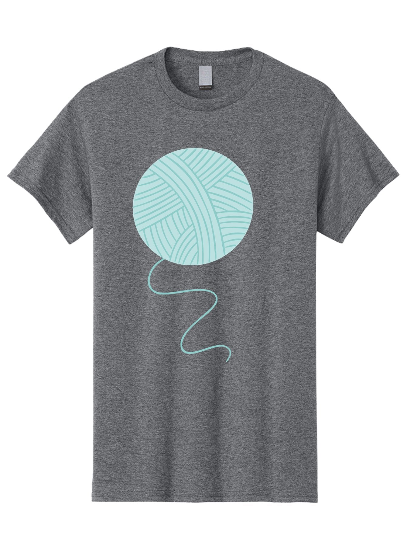 Ball-Of-Yarn Men'S Graphic Tee, 100% Cotton, Comfortable Casual Summer Wear, Machine Washable, Ball Of Yarn, Knitting Supplies, Crafting Essentials, Yarn Thread, Creative Hobbies, Handmade Crafts, Knitting Yarn Aac000