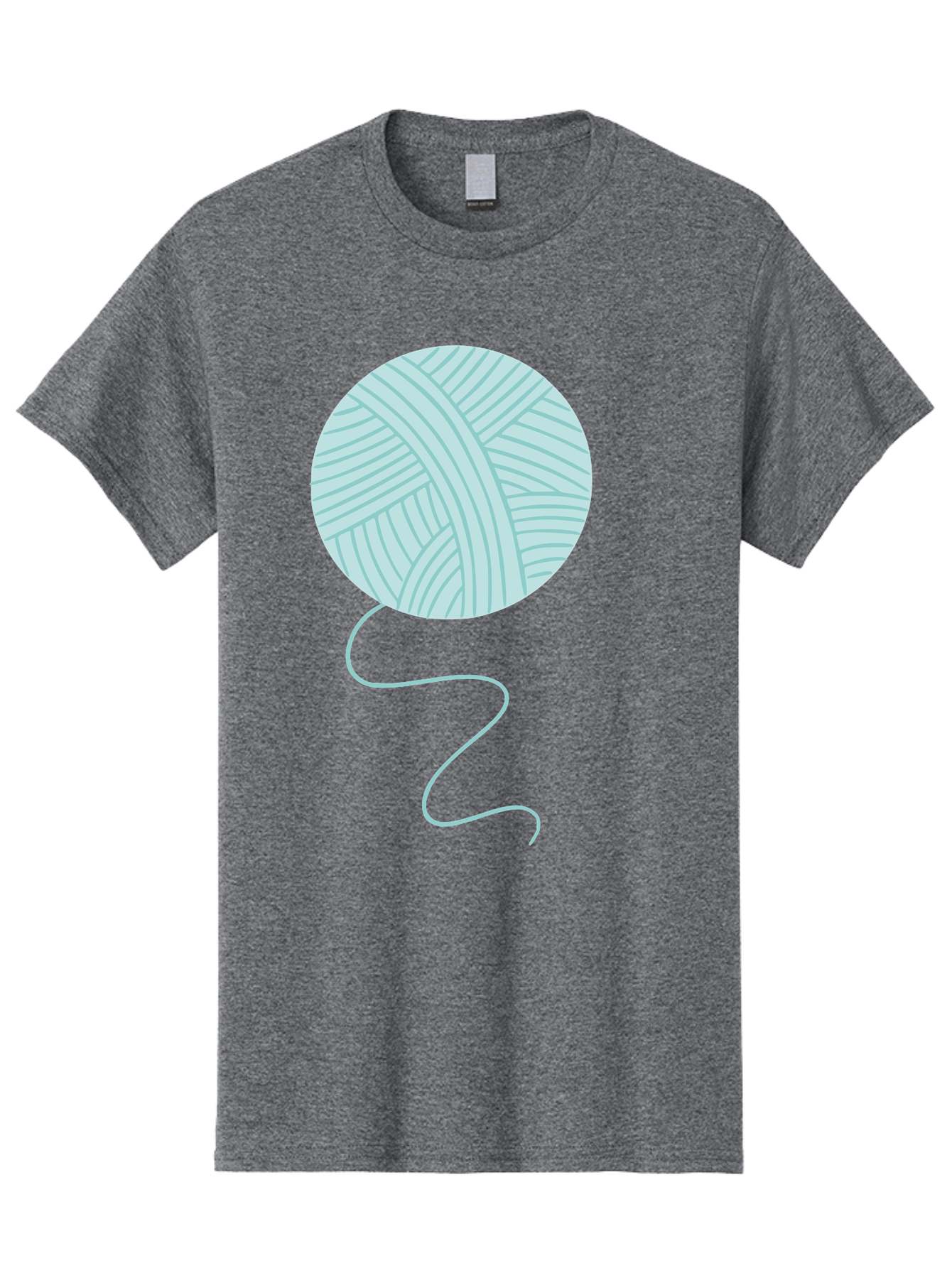Ball-Of-Yarn Men'S Graphic Tee, 100% Cotton, Comfortable Casual Summer Wear, Machine Washable, Ball Of Yarn, Knitting Supplies, Crafting Essentials, Yarn Thread, Creative Hobbies, Handmade Crafts, Knitting Yarn Aac000 21